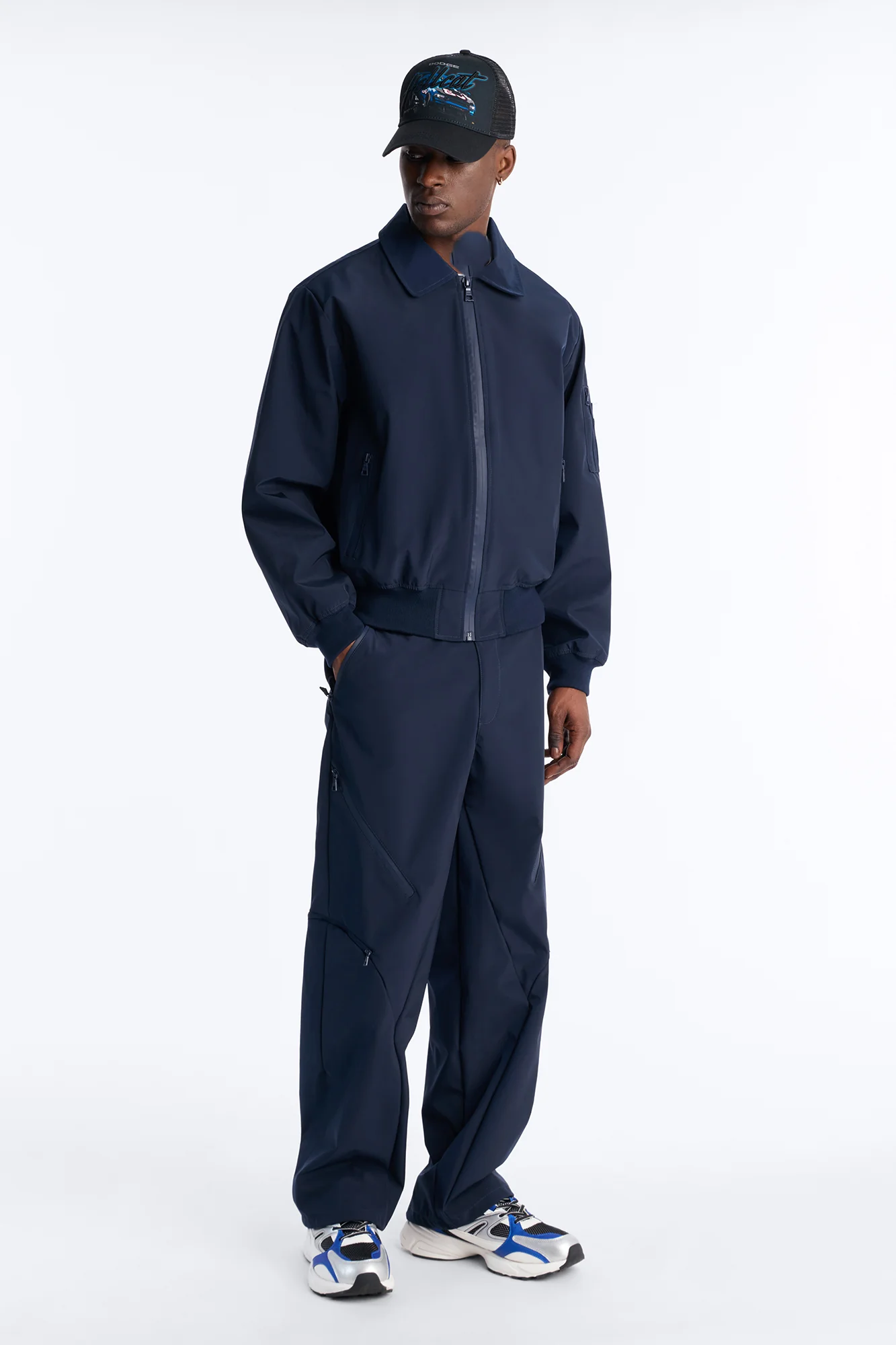 Baggy Liberty Zip Pant - Navy - Image 2