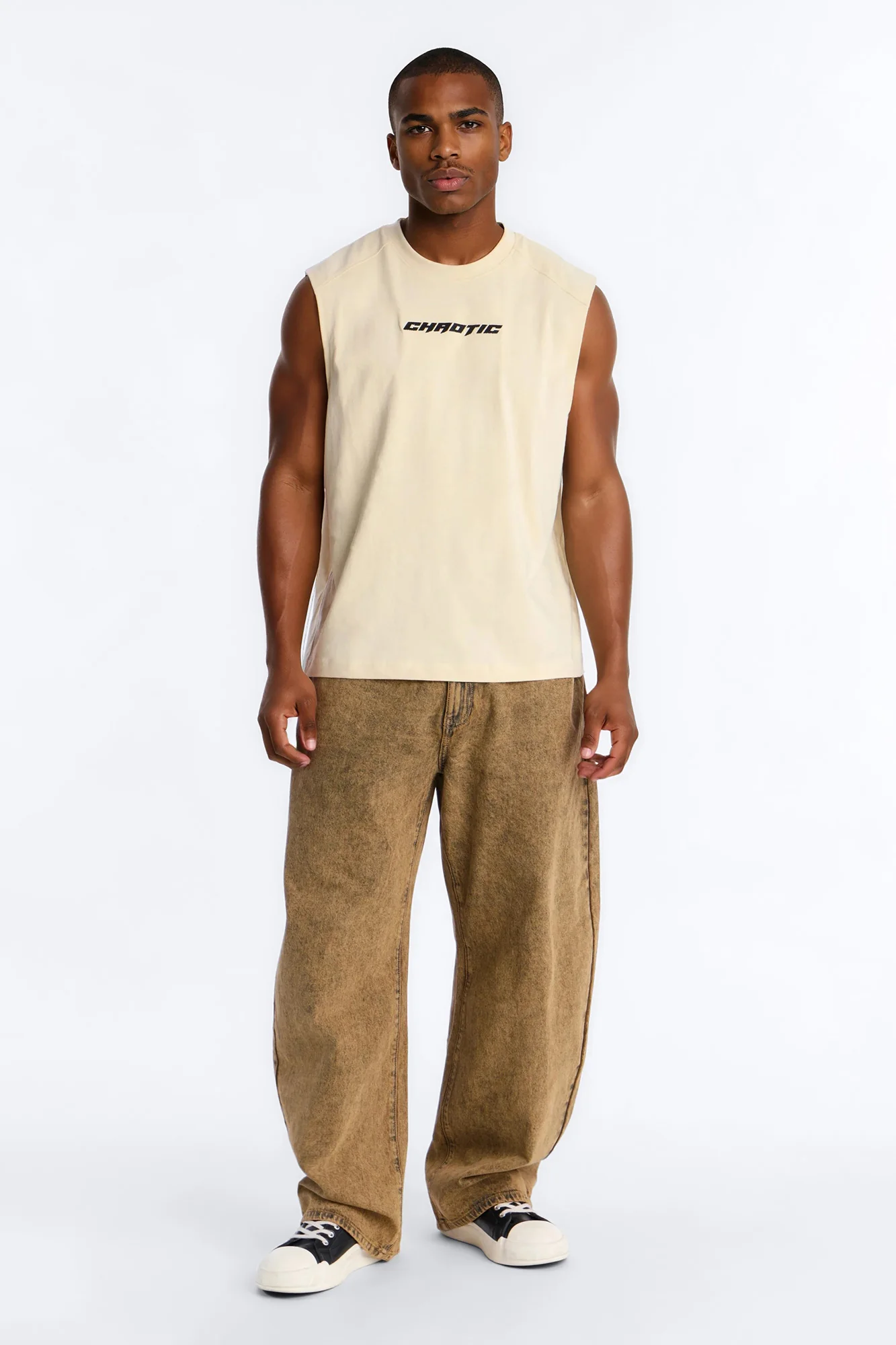 Barrel Rustic Fade Jean - Brown - Image 2