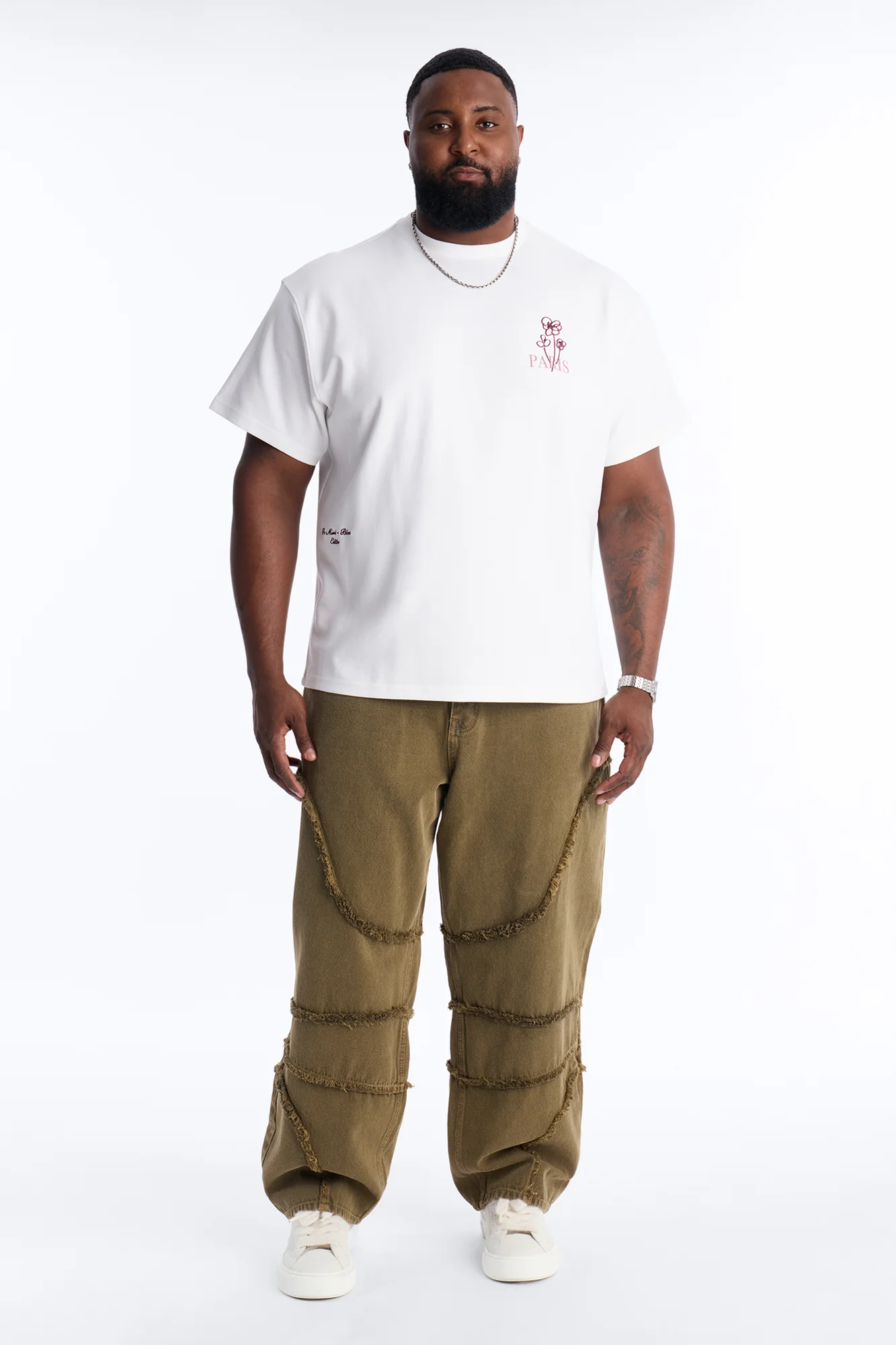 Barrel Urban Fray Jeans - Olive - Image 6