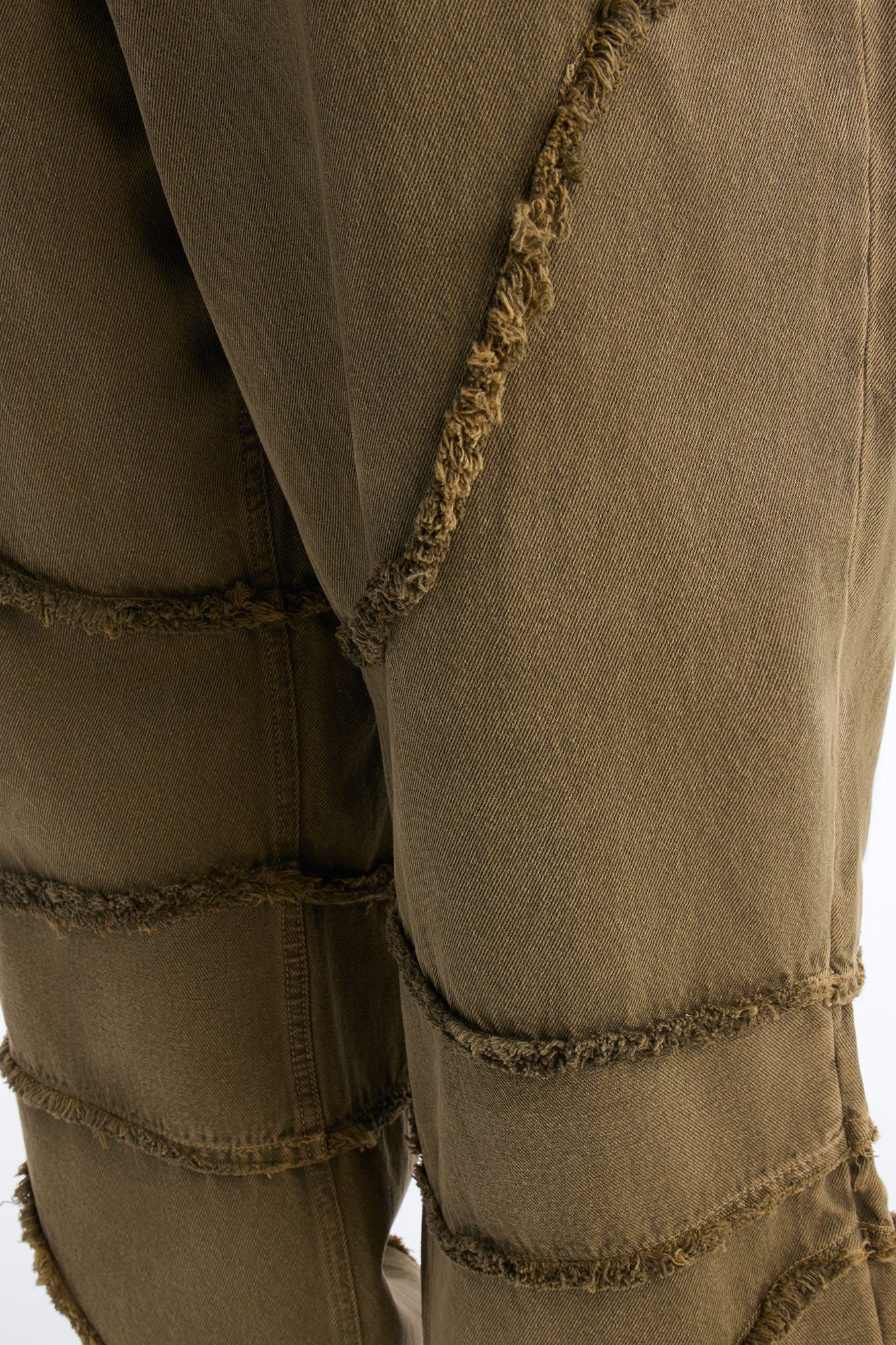 Barrel Urban Fray Jeans - Olive - Image 8