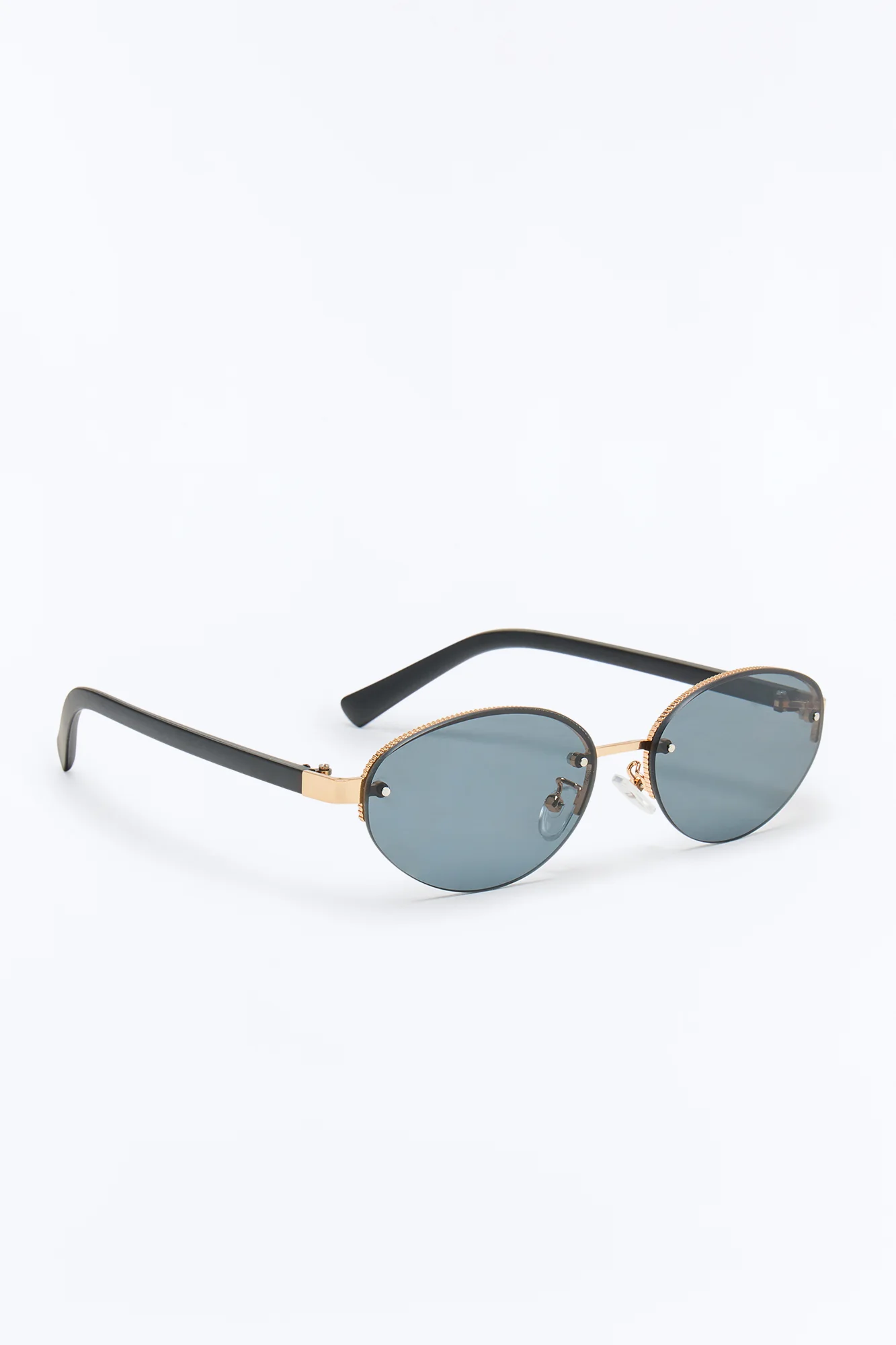 Basel Round Sunglasses - Black - Image 4