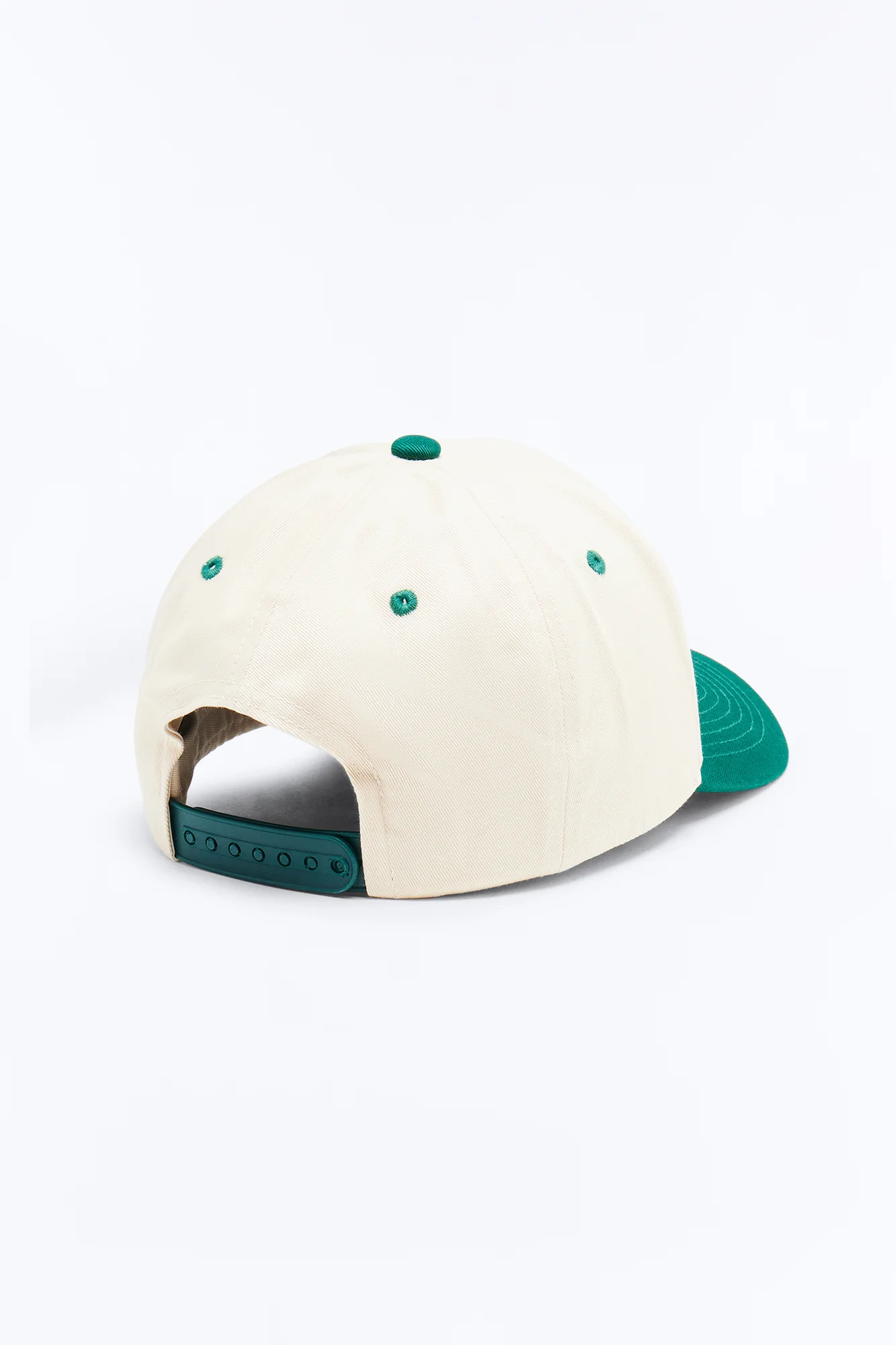 Basic Color Block Snapback Hat - Green/combo - Image 4