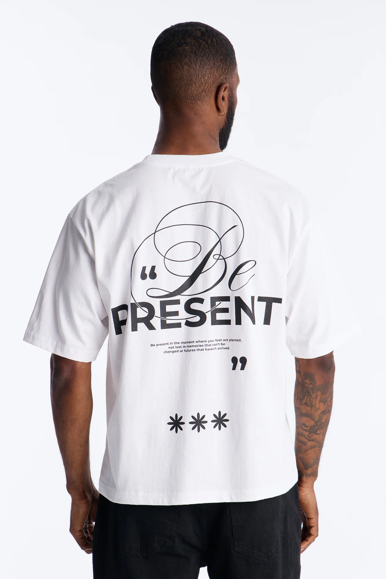 Be Present Boxy Short Sleeve Tee - White