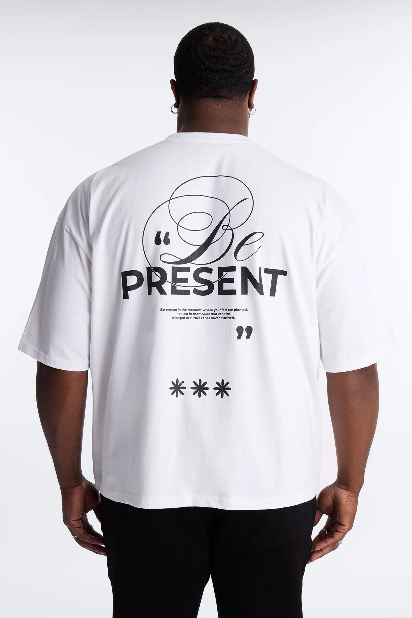 Be Present Boxy Short Sleeve Tee - White - Image 5