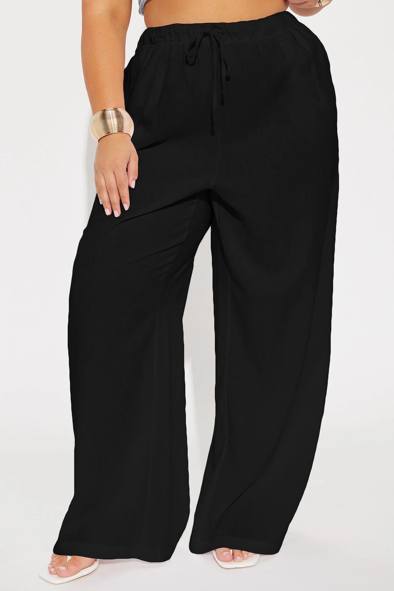 Beach Walks Linen Pant - Black - Image 5