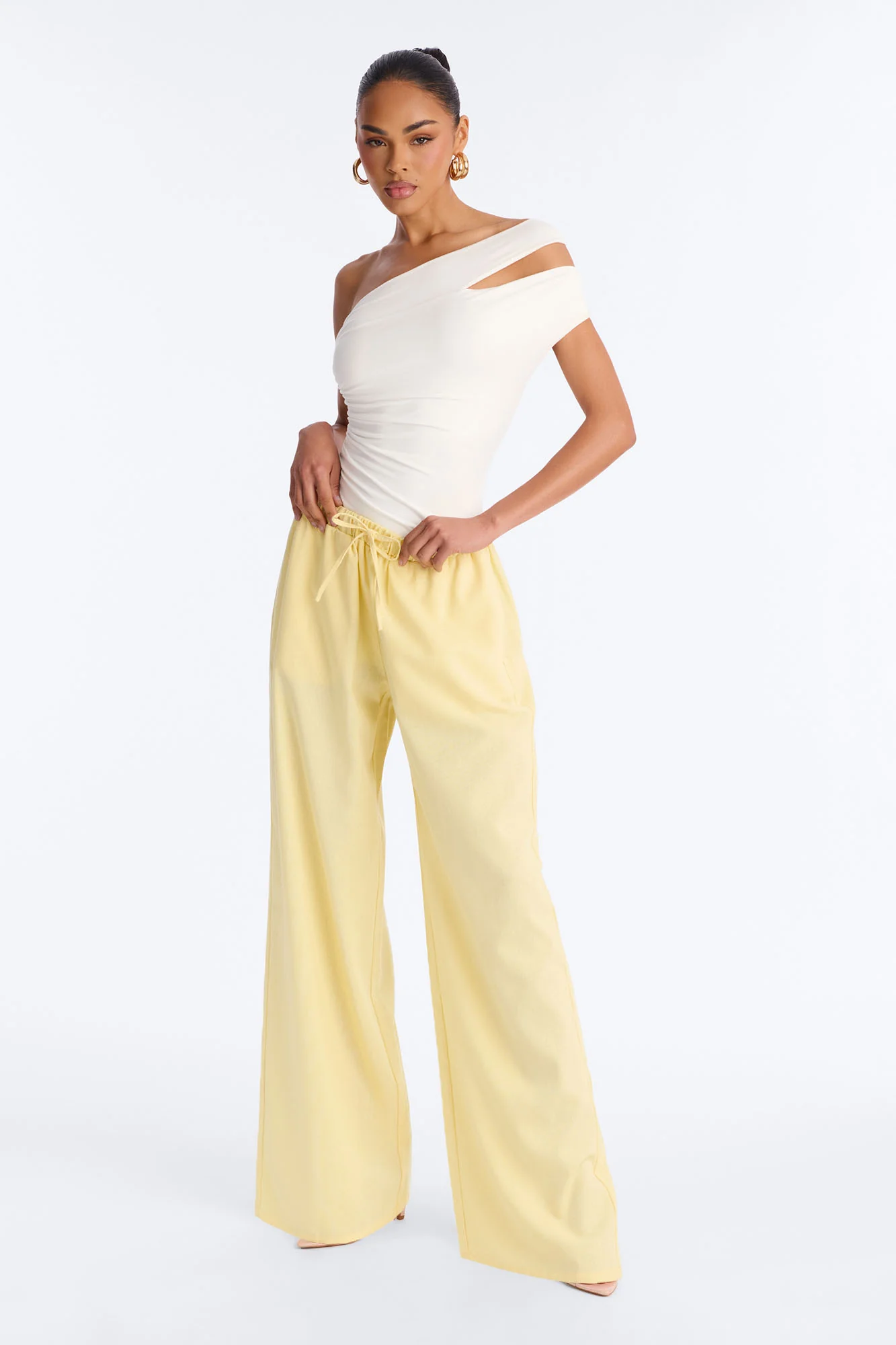 Beach Walks Linen Pant - Butter Yellow