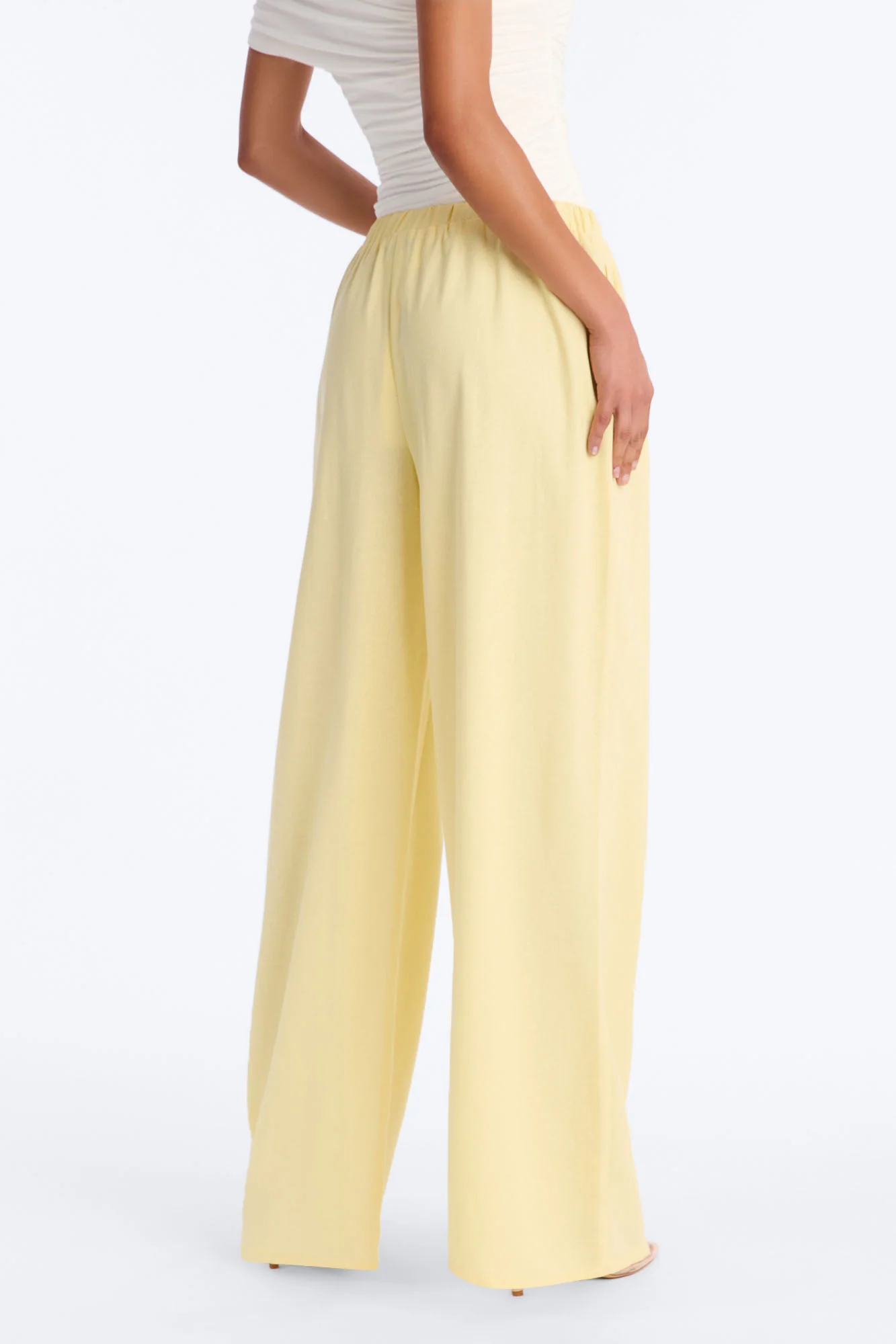 Beach Walks Linen Pant - Butter Yellow - Image 4