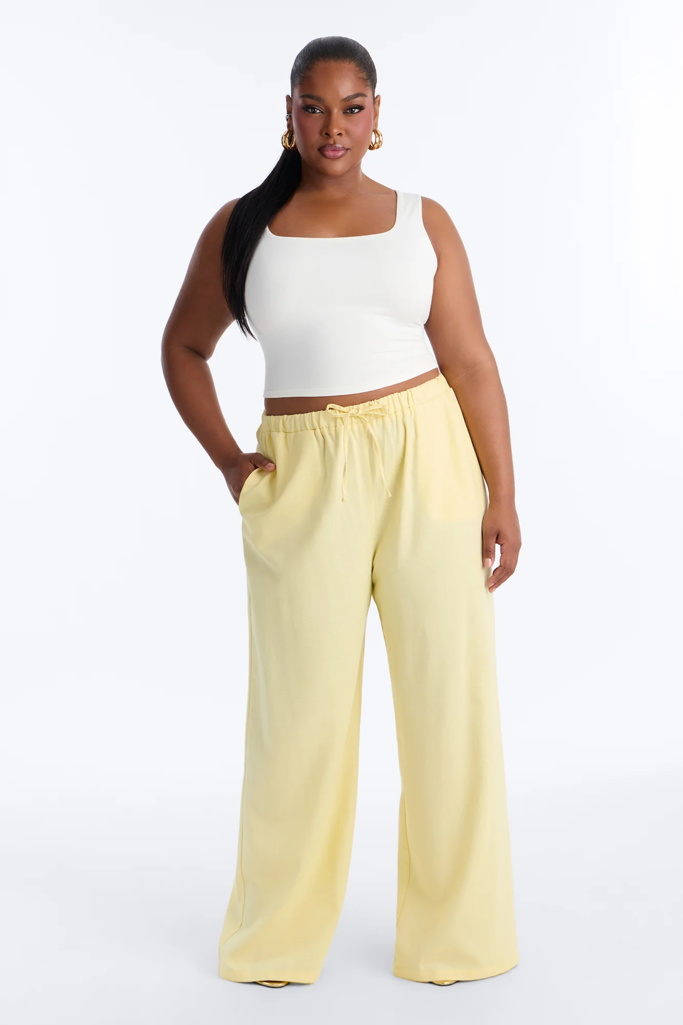 Beach Walks Linen Pant - Butter Yellow - Image 5