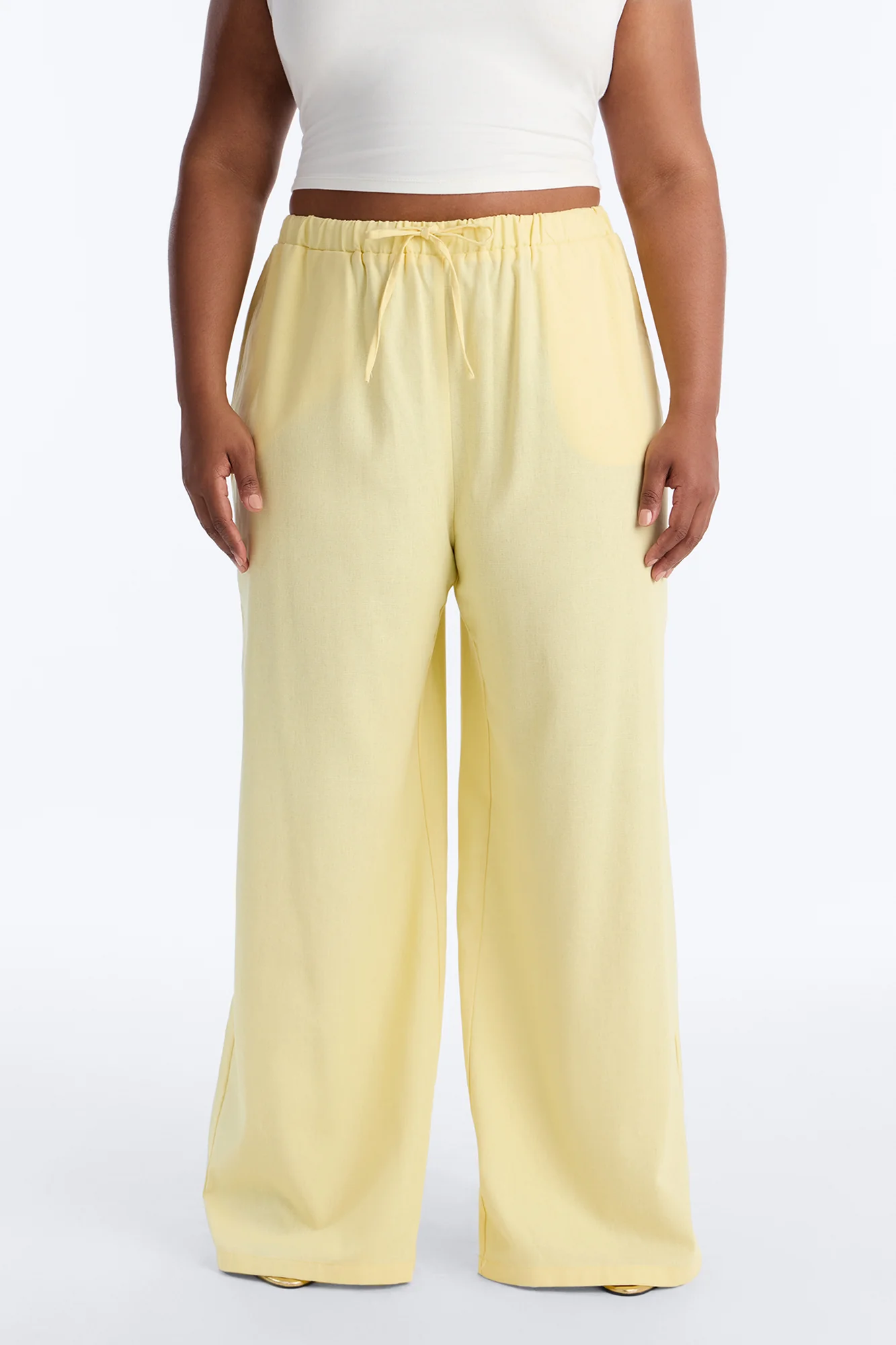 Beach Walks Linen Pant - Butter Yellow - Image 6