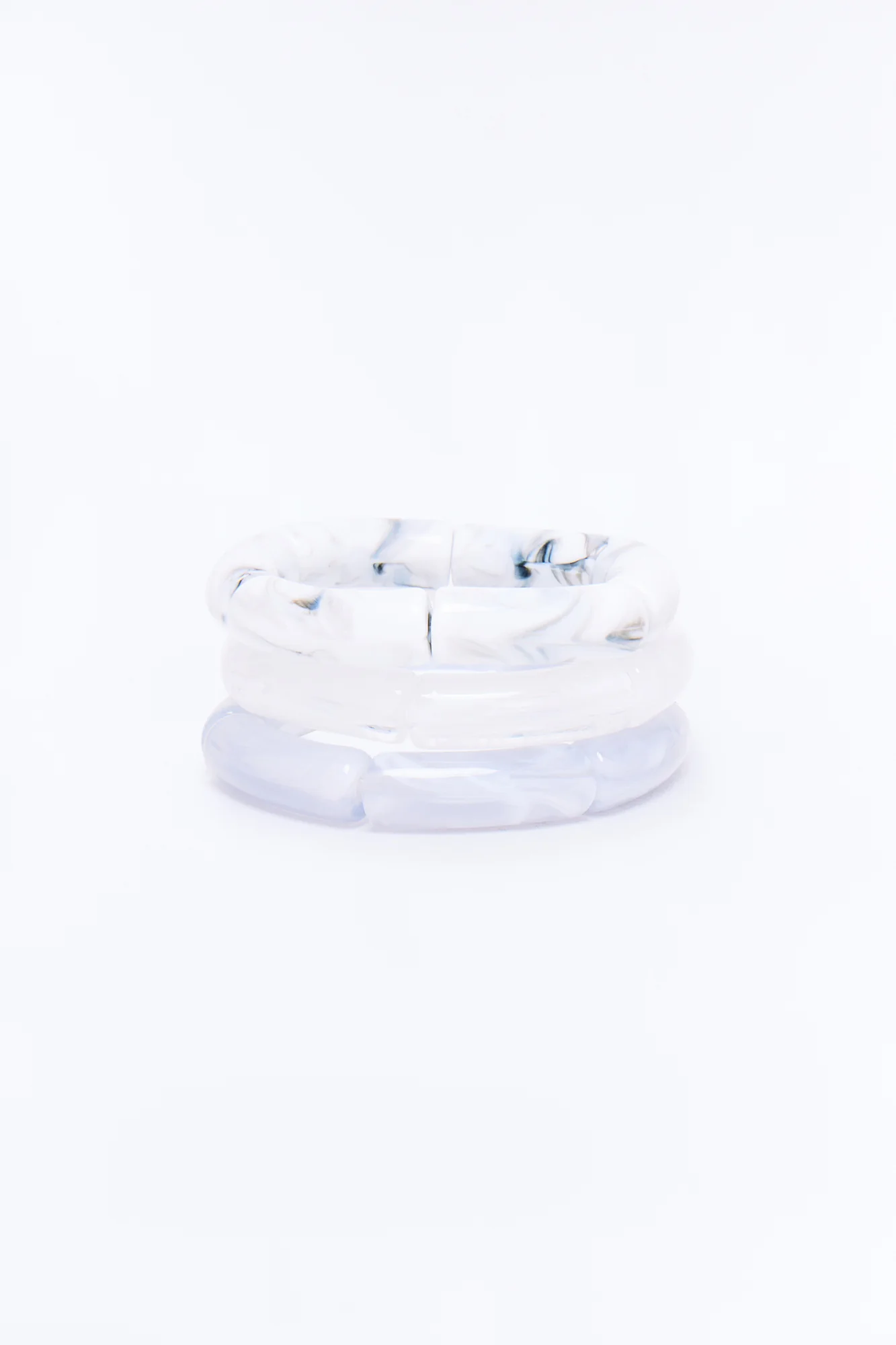 Beachy Retreat 3 Piece Bracelet Set - Grey/combo - Image 3