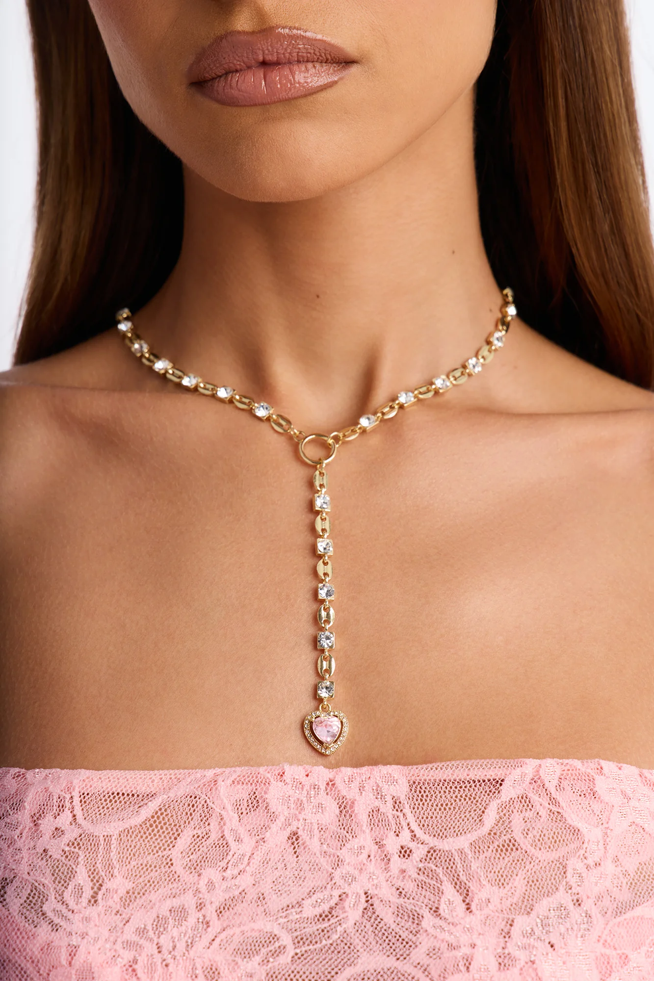 Beauty And Love Neckalce - Gold/combo