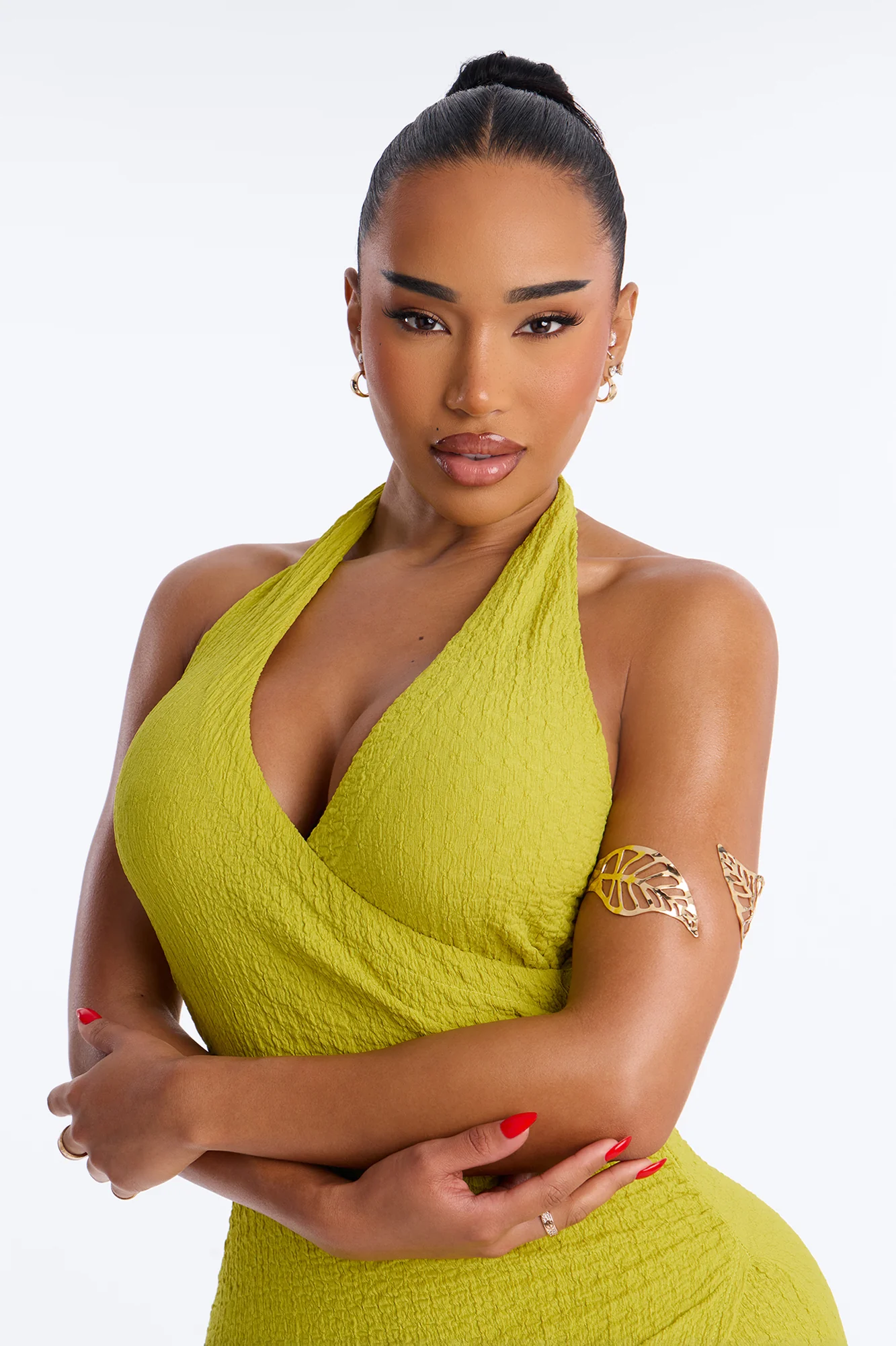 Beleaf In Yourself Arm Cuff - Gold - Image 2