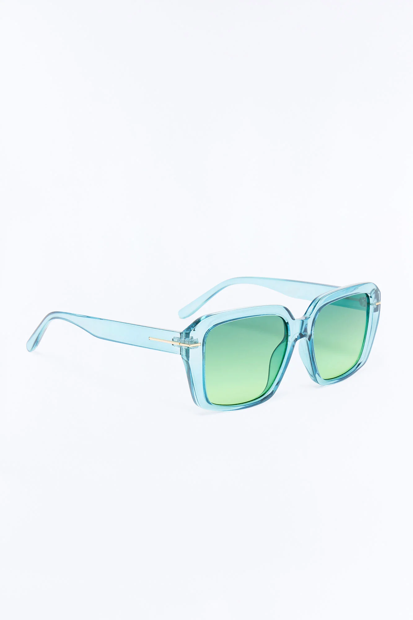 Bella Blu Square Sunglasses - Blue/combo - Image 4