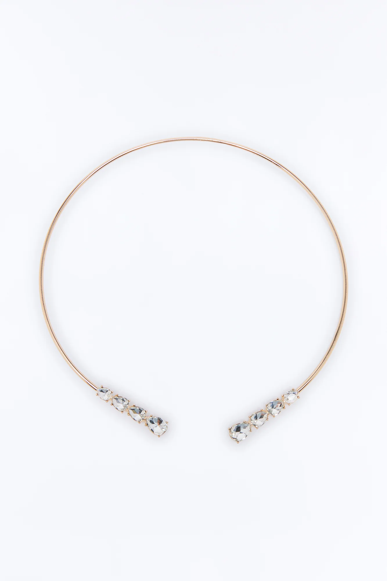 Bella Noche Rhinestone Choker - Gold - Image 3