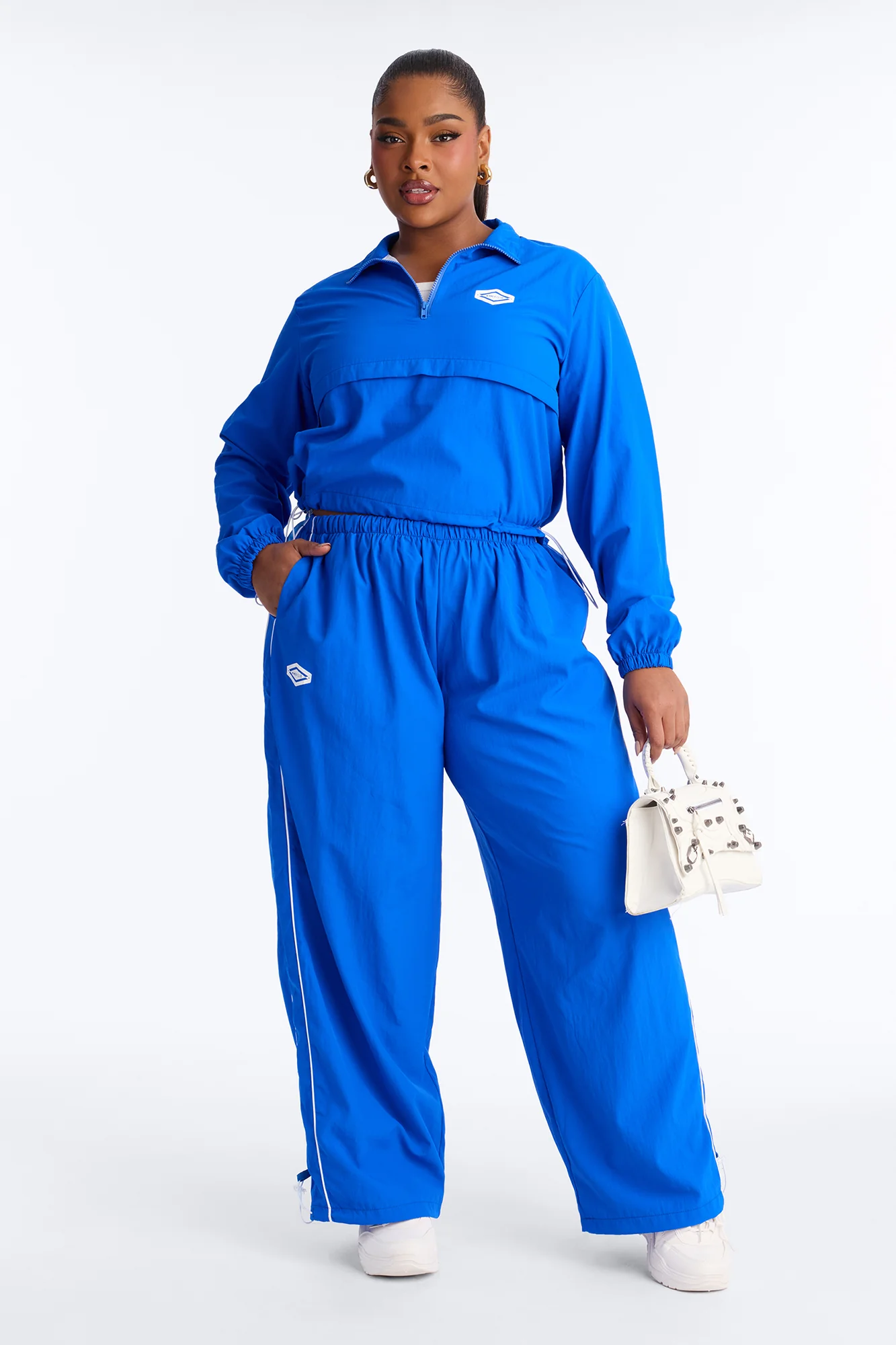 Bella Windbreaker Pant Set - Royal - Image 5
