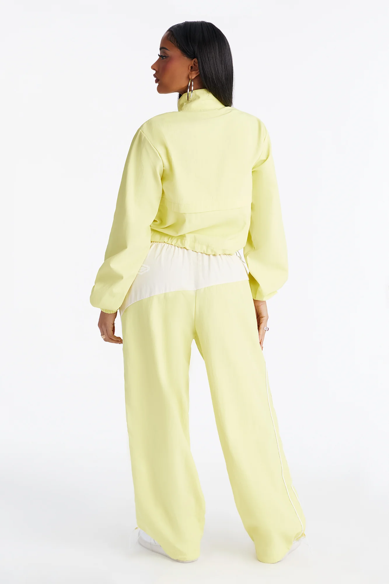 Bella Windbreaker Pant Set - Yellow - Image 5