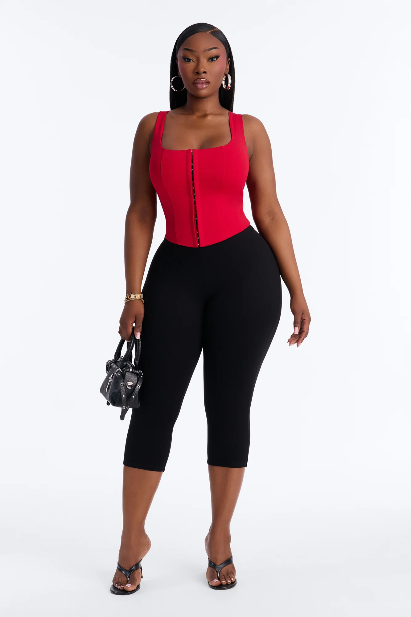 Belle Corset Top - Red - Image 6