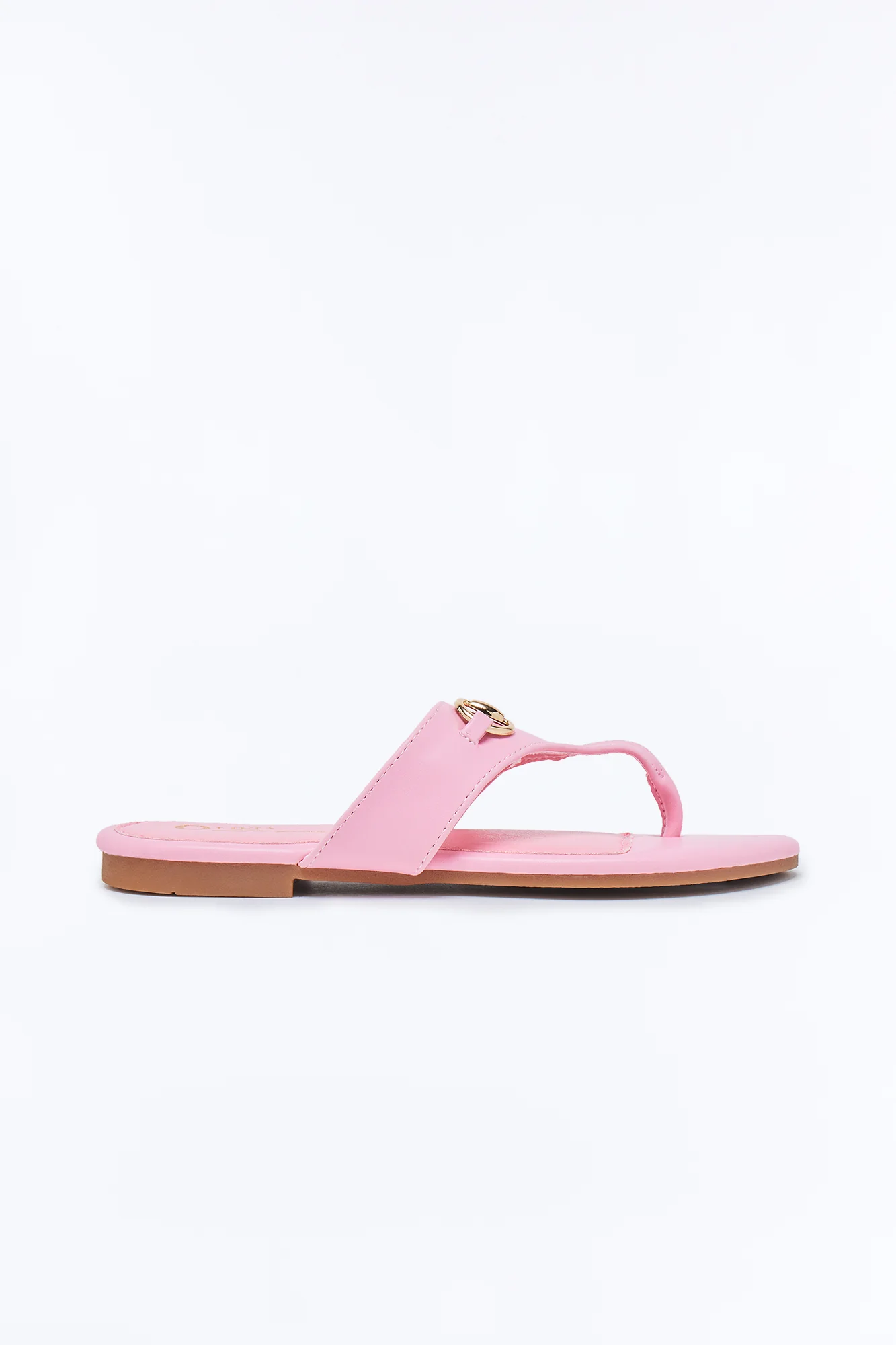 Bello Hardware Flip Flops - Pink