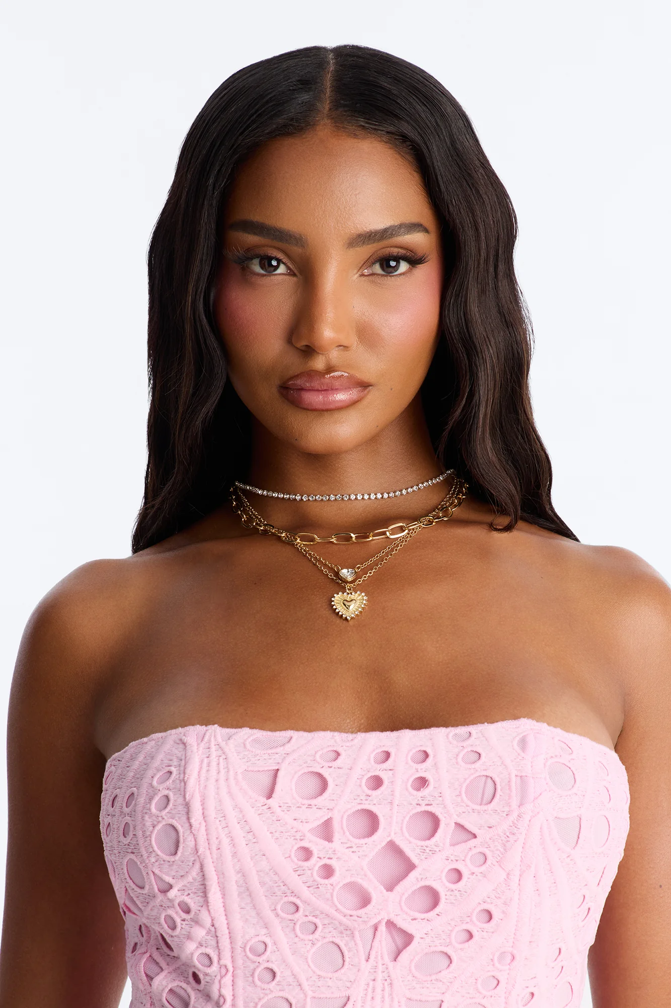 Belong Together Heart Layered Necklace - Gold - Image 2