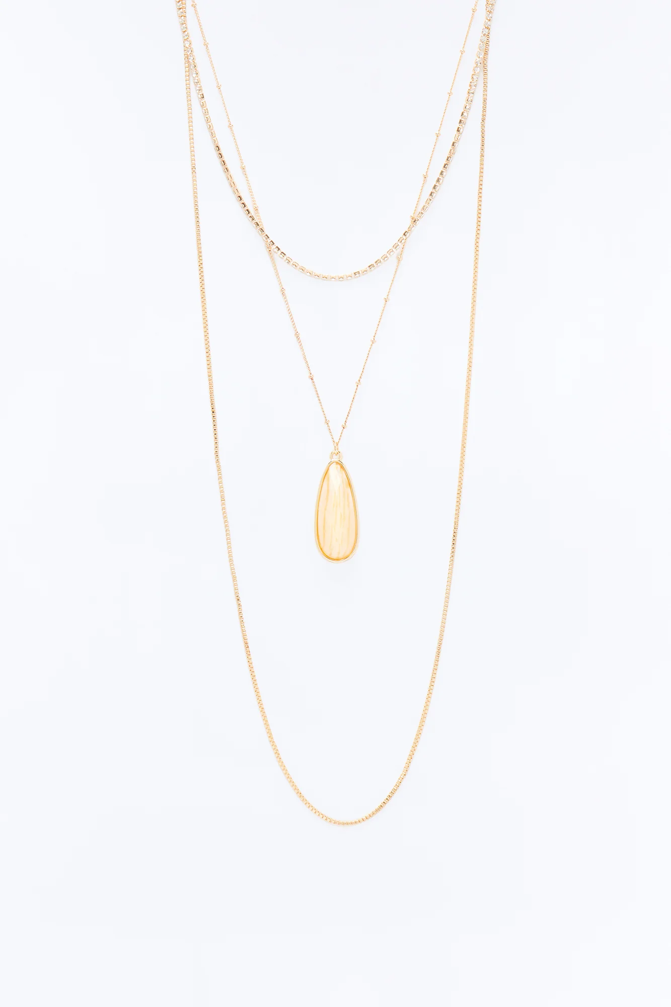 Beloved Jeweled Layered Necklace - Gold - Image 3