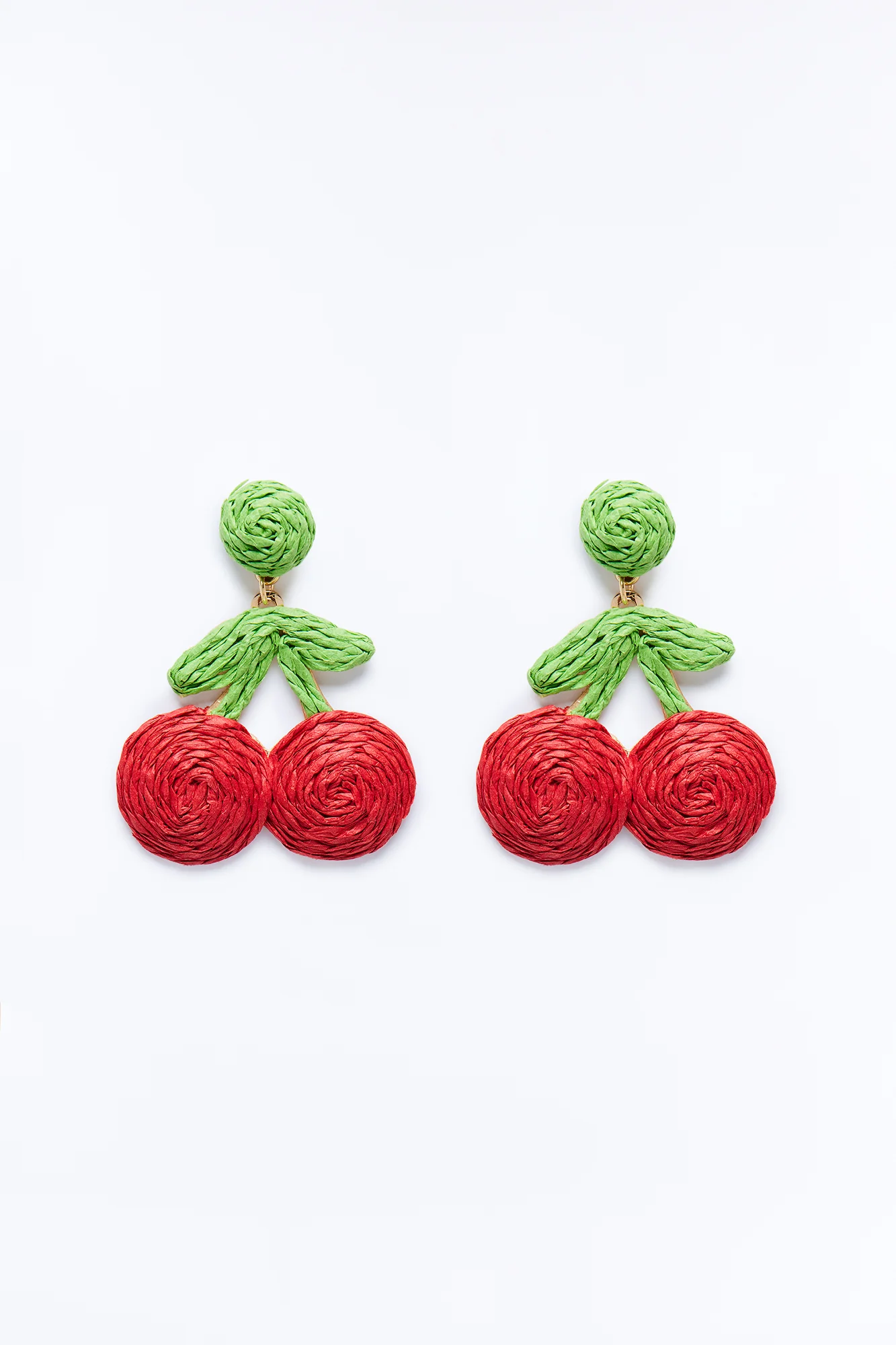 Berry Cherry Earrings - Red - Image 3