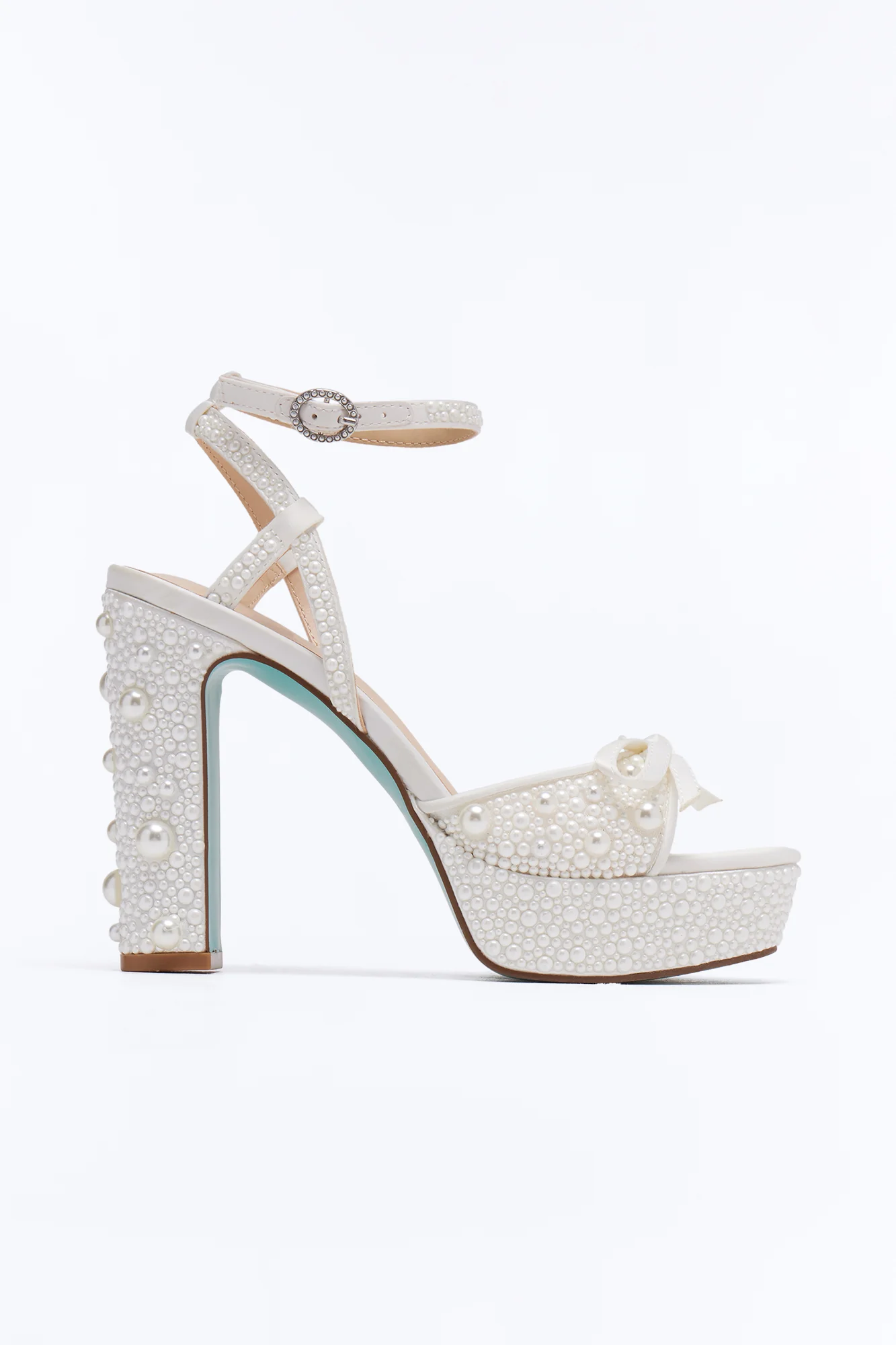 Betsey Johnson Enola Pearl Platform Heels - Pearl - Image 3
