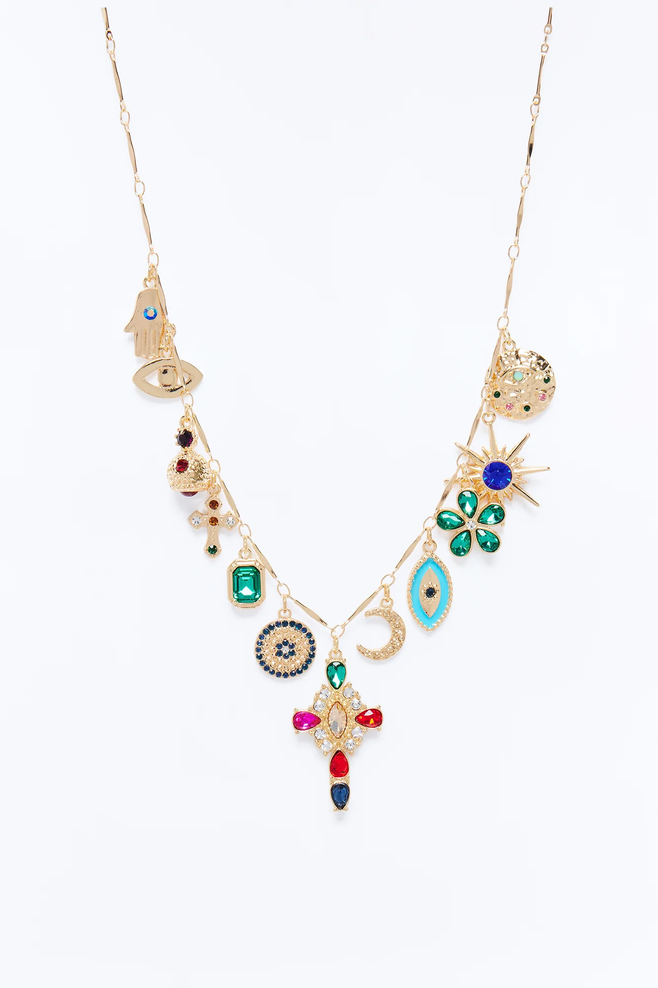 Betting On A Miracle Charm Necklace - Gold/combo - Image 3