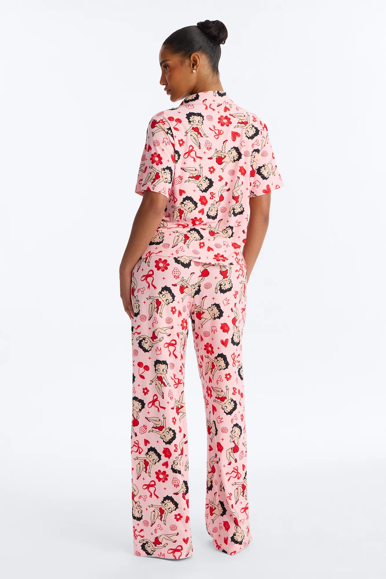 Betty Boop's Flowers & Bows PJ Pant Set - Pink/combo - Image 5