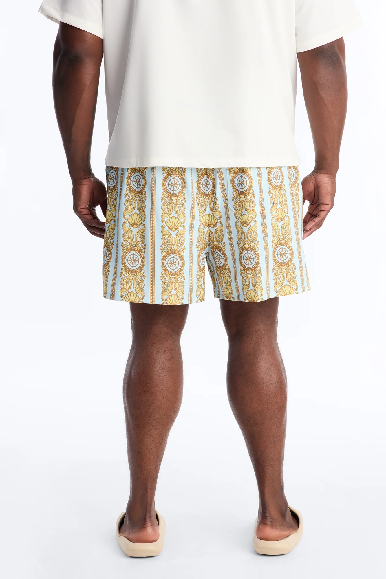 Beyond The Sea Swim Trunk 4″ - Light Blue - Image 9