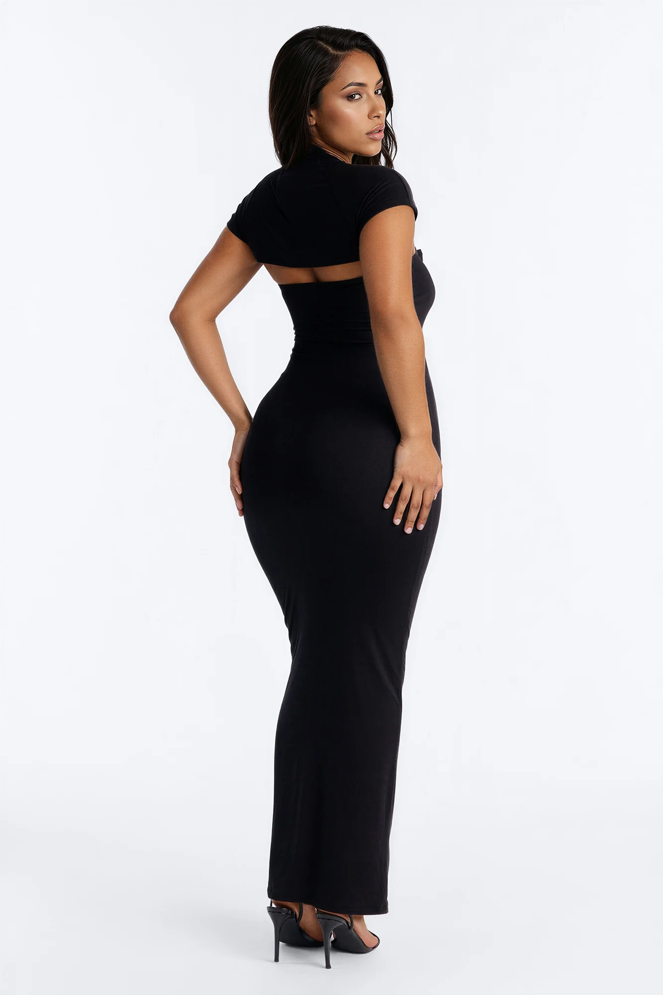 Bianca Maxi Dress Set - Black - Image 3