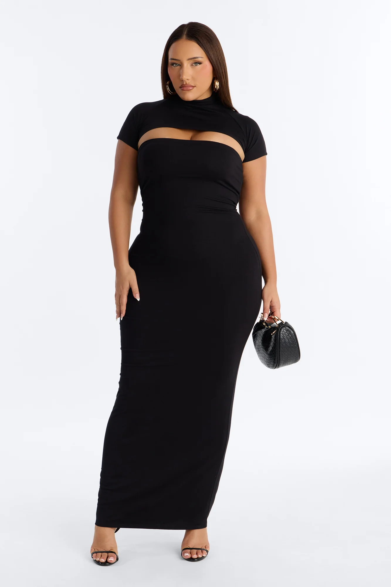 Bianca Maxi Dress Set - Black - Image 4
