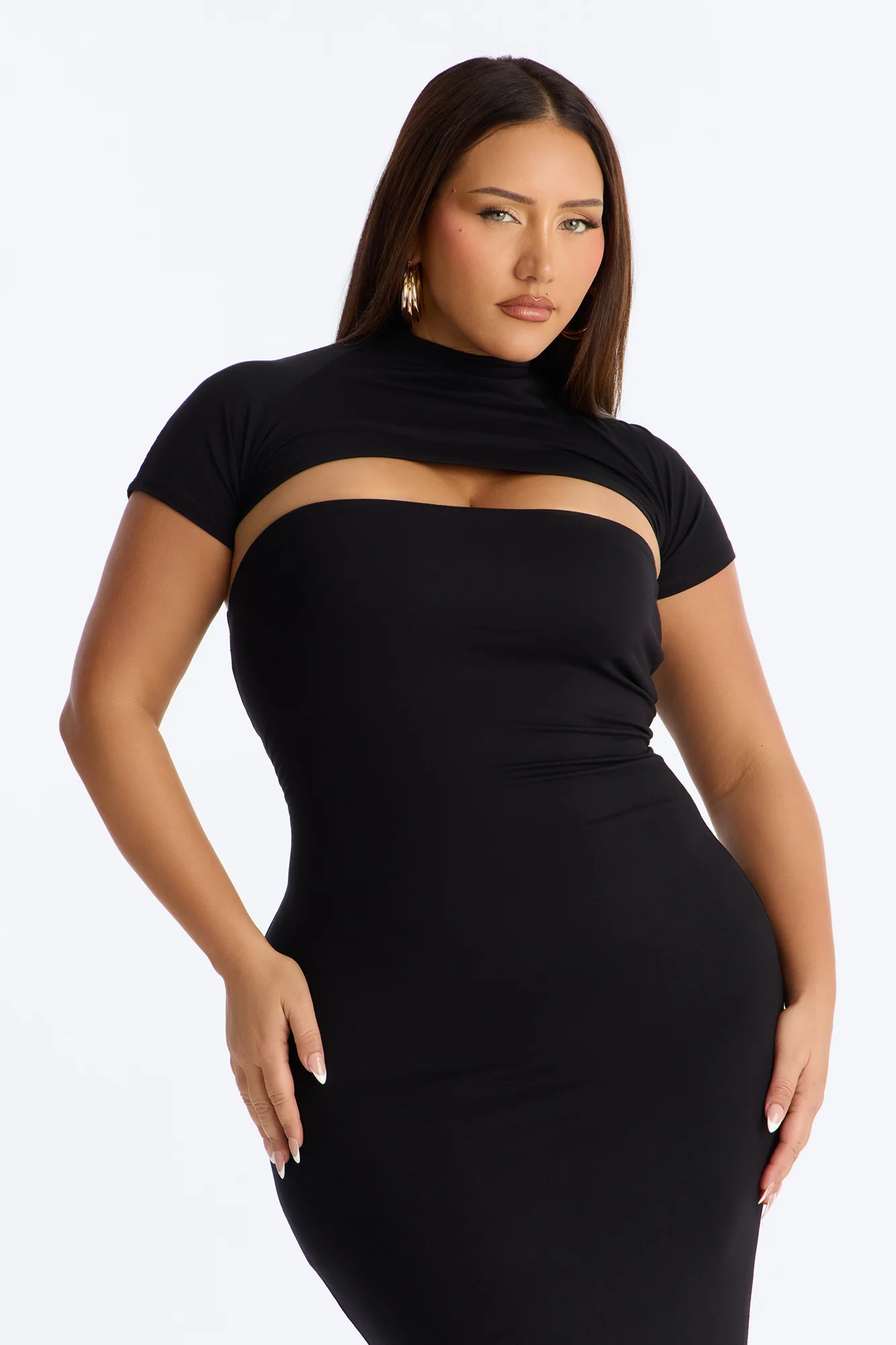 Bianca Maxi Dress Set - Black - Image 5