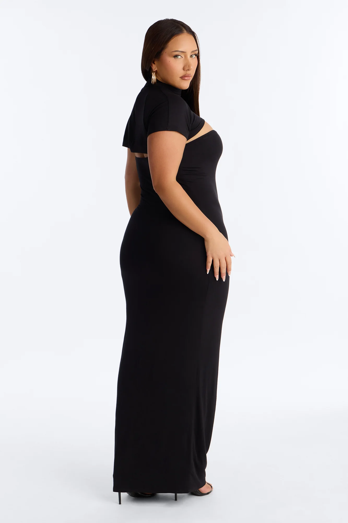 Bianca Maxi Dress Set - Black - Image 7