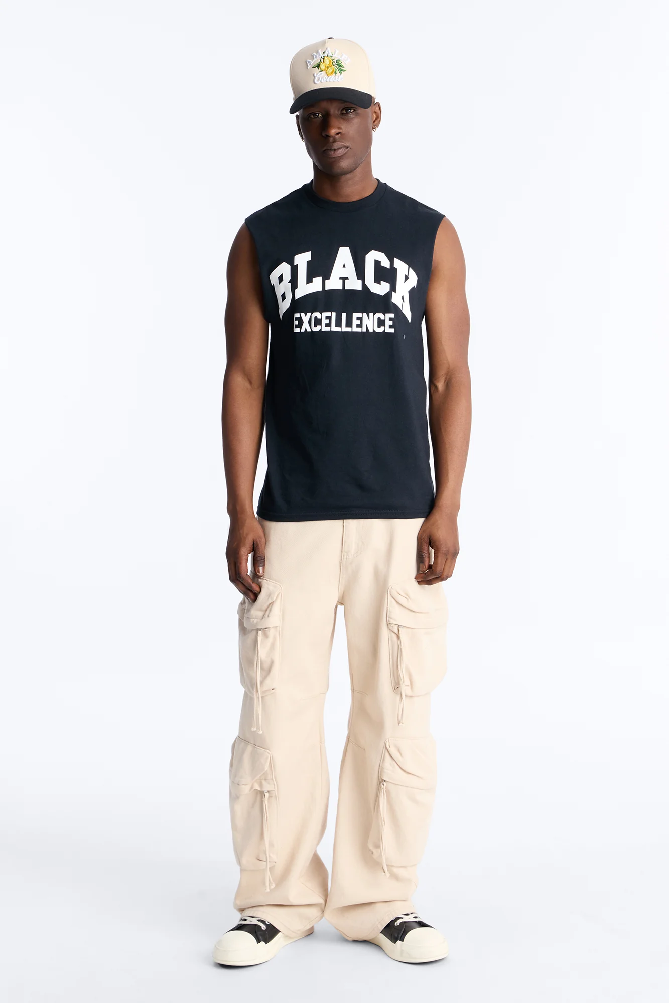 Black Excellence Muscle Tee - Black - Image 2