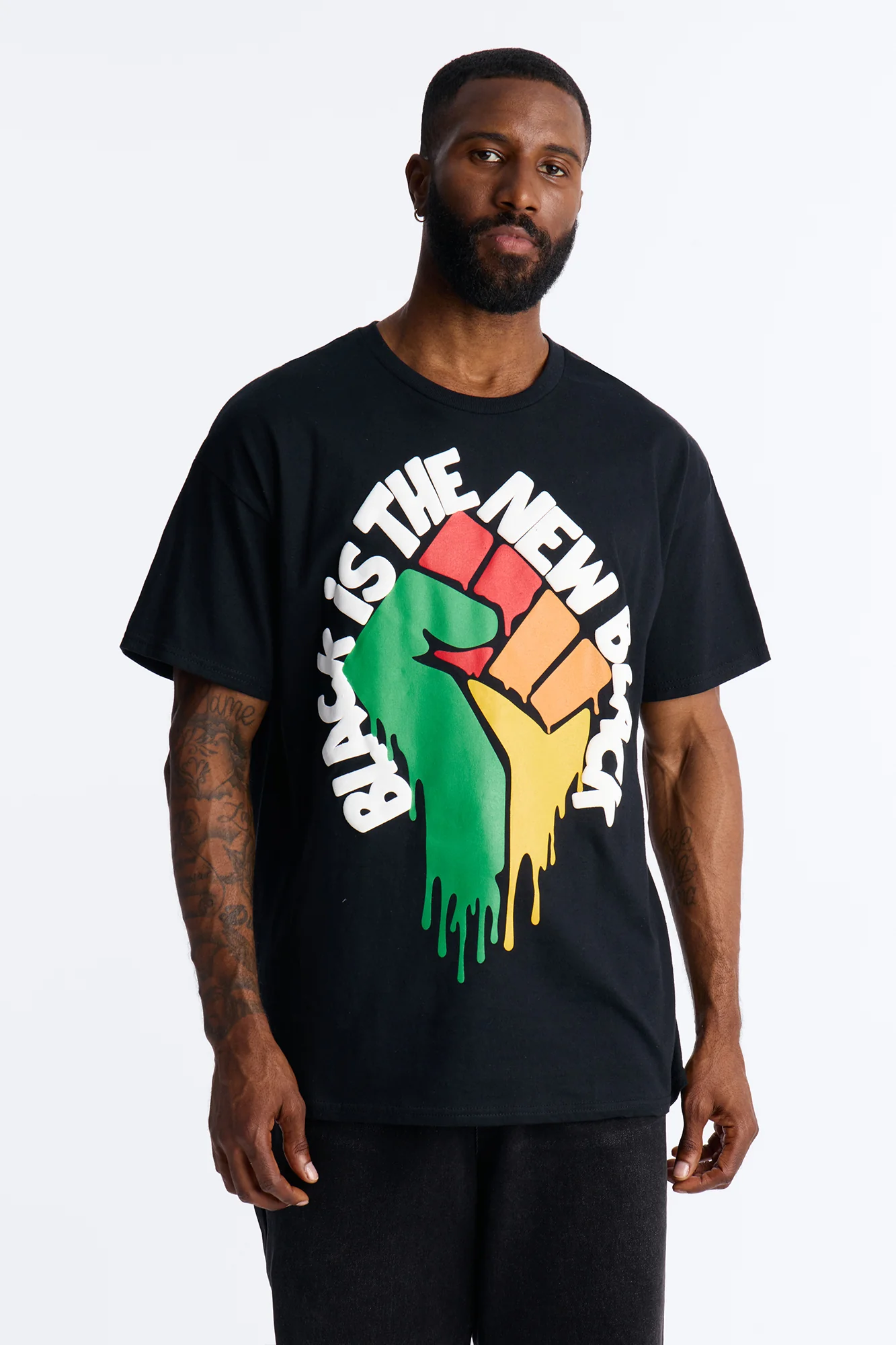 Black Is The New Black Oversized Short Sleeve Tee - Black