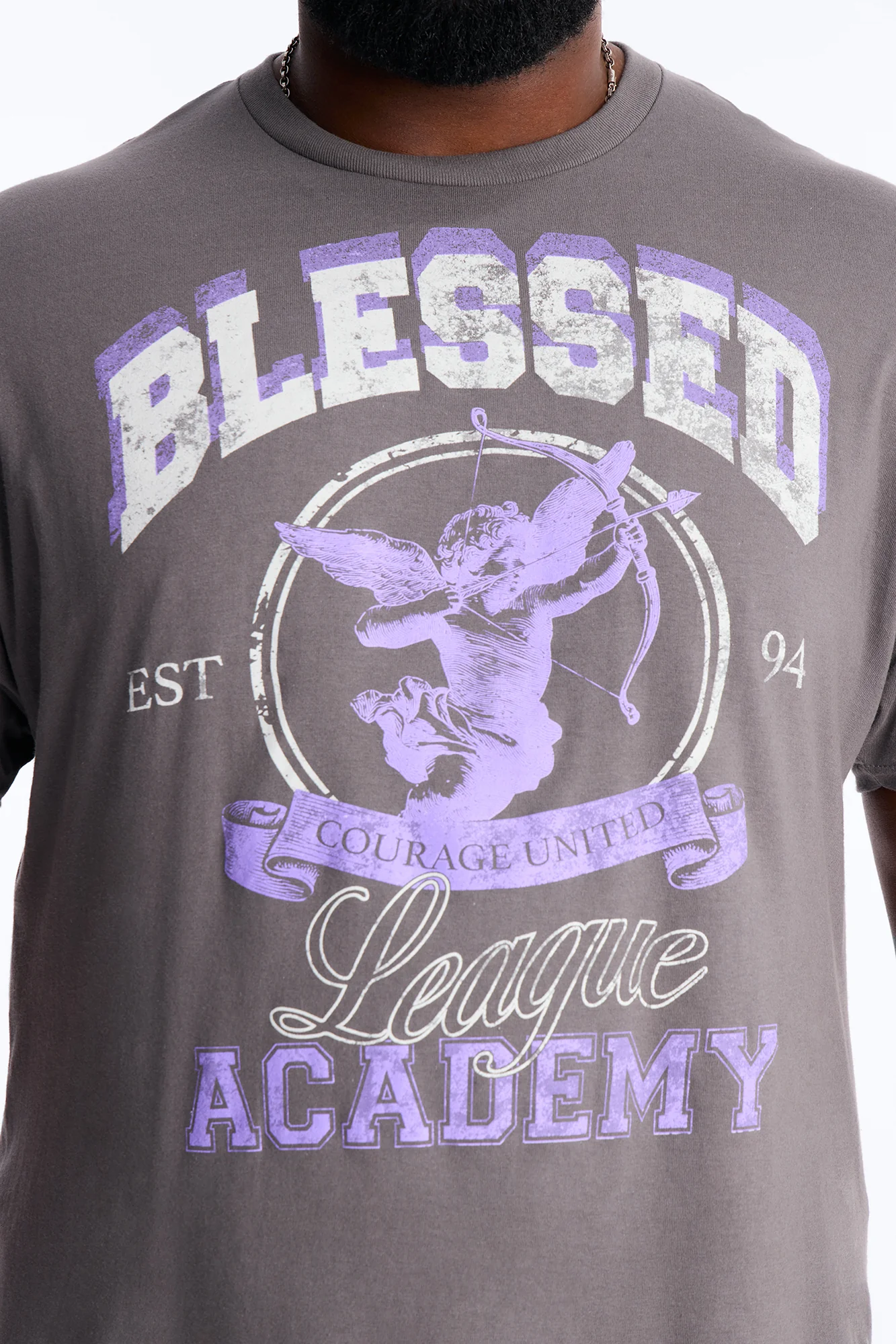 Blessed Academy Short Sleeve Tee - Charcoal - Image 6