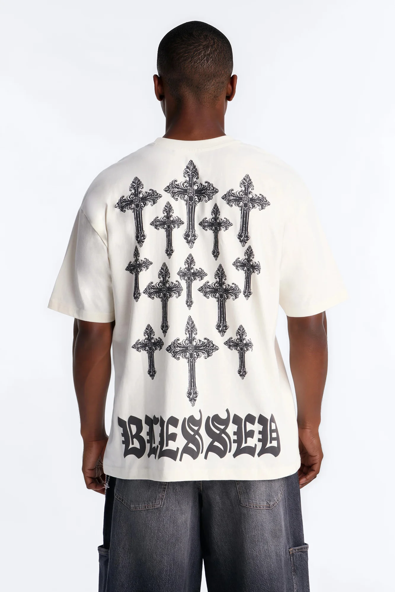 Blessed Daily Boxy Short Sleeve Tee - White - Image 4