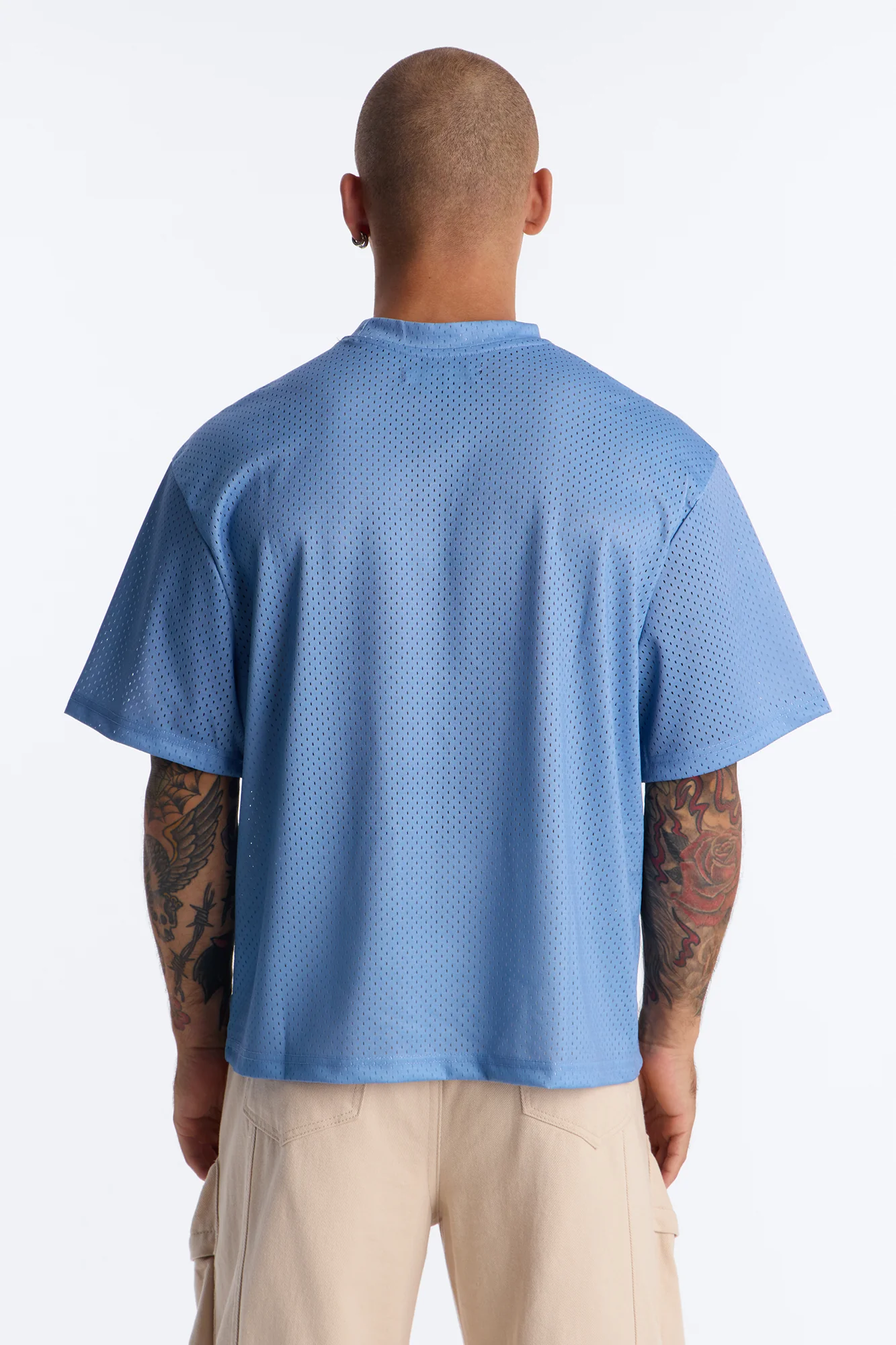 Blessed Mesh Jersey Short Sleeve - Blue - Image 4