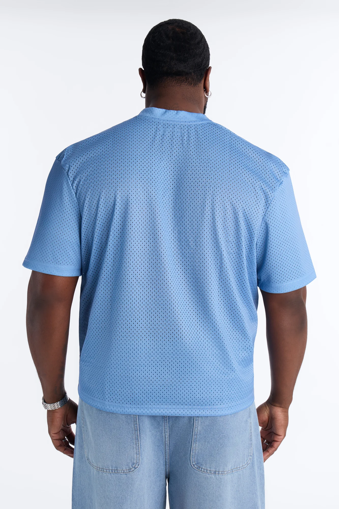 Blessed Mesh Jersey Short Sleeve - Blue - Image 8