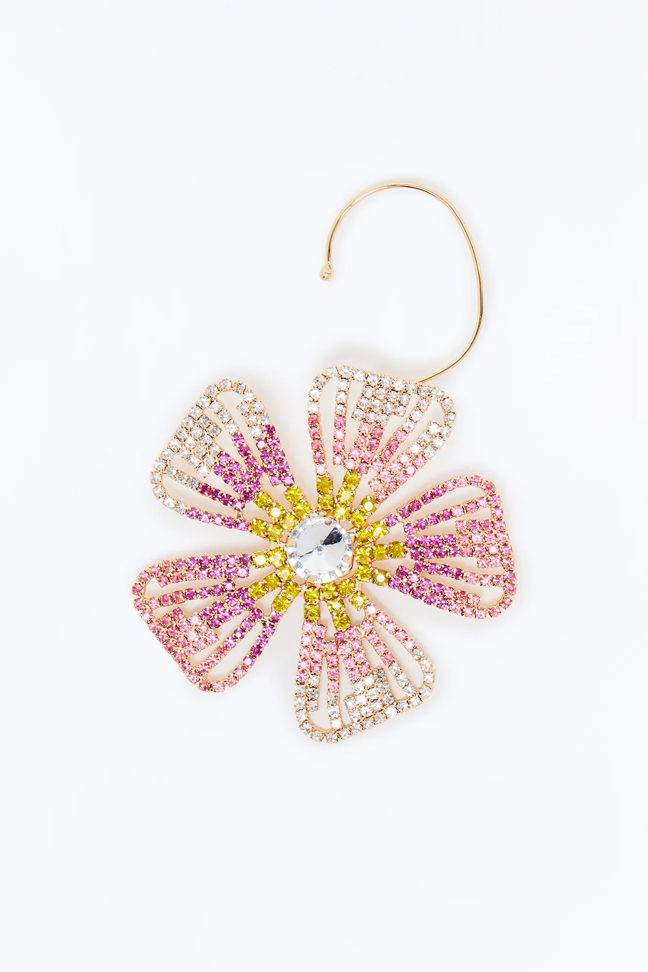 Bloom And Sparkle Ear Cuff - Pink/combo - Image 3