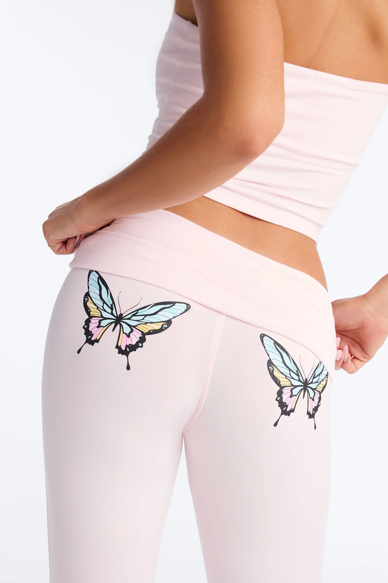 Blooming Love Tube Top Pant Set - Pink - Image 4
