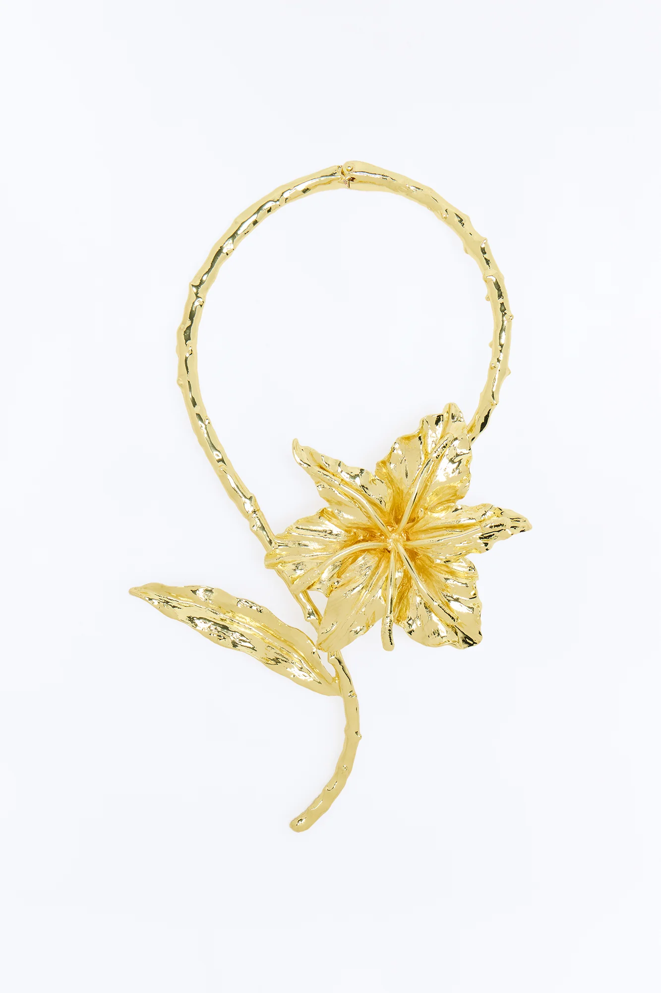 Blooming Season Statement Choker - Gold