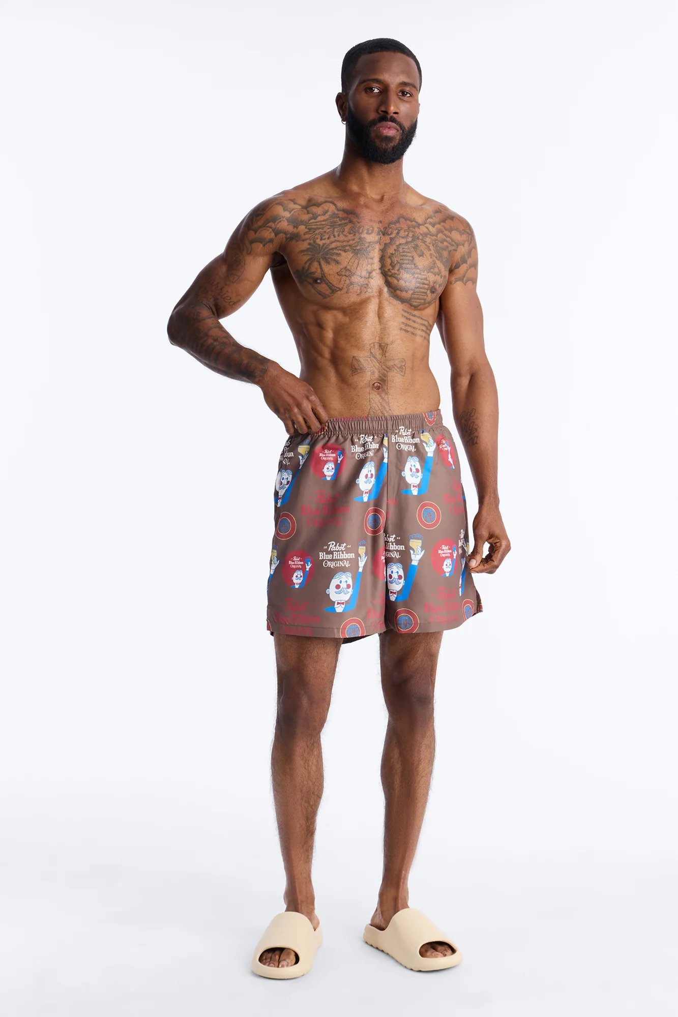 Blue Ribbon Printed Swim Trunk 7″ - Multi Color - Image 2