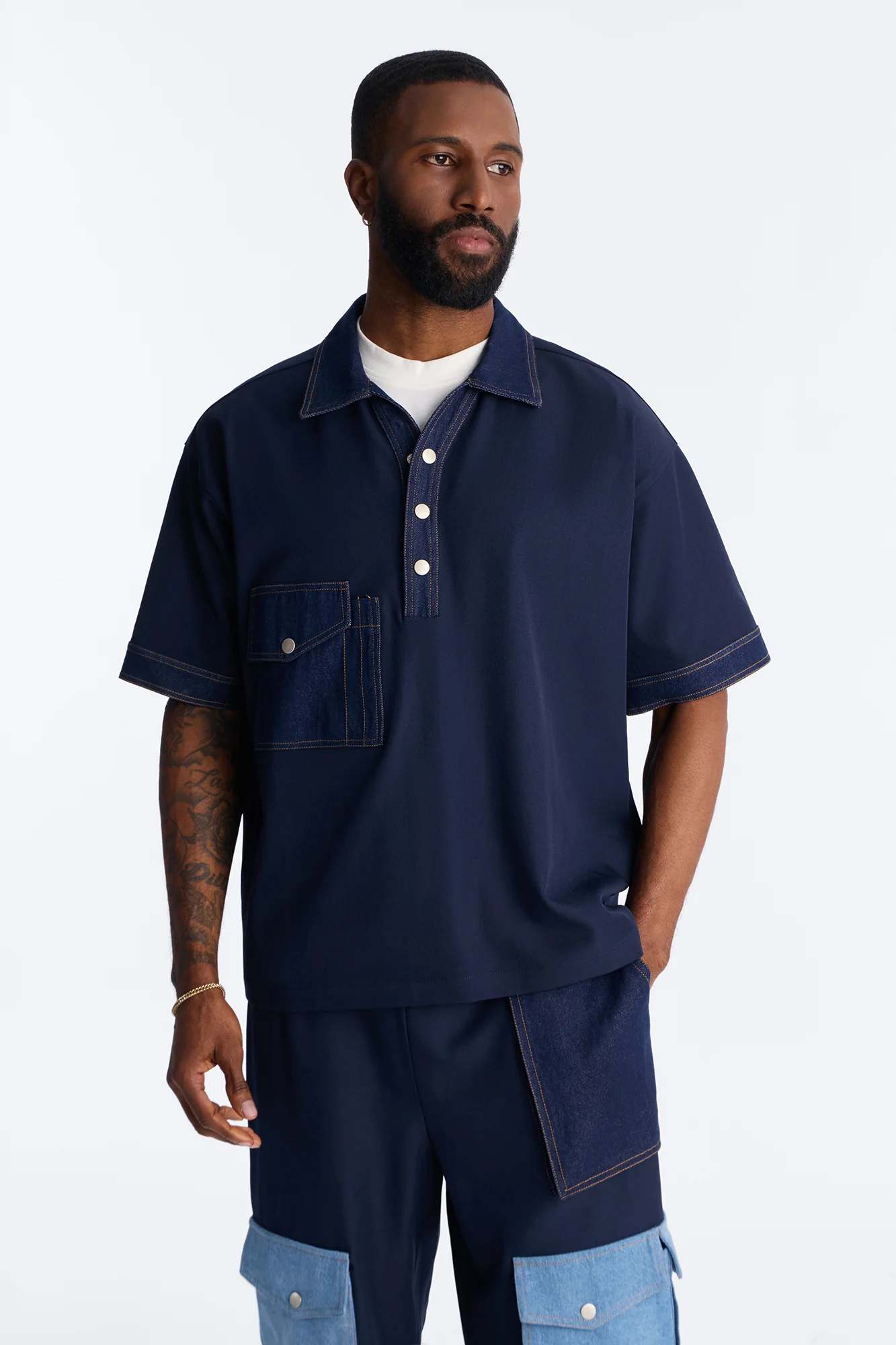 Blueprint Utility Polo - Indigo