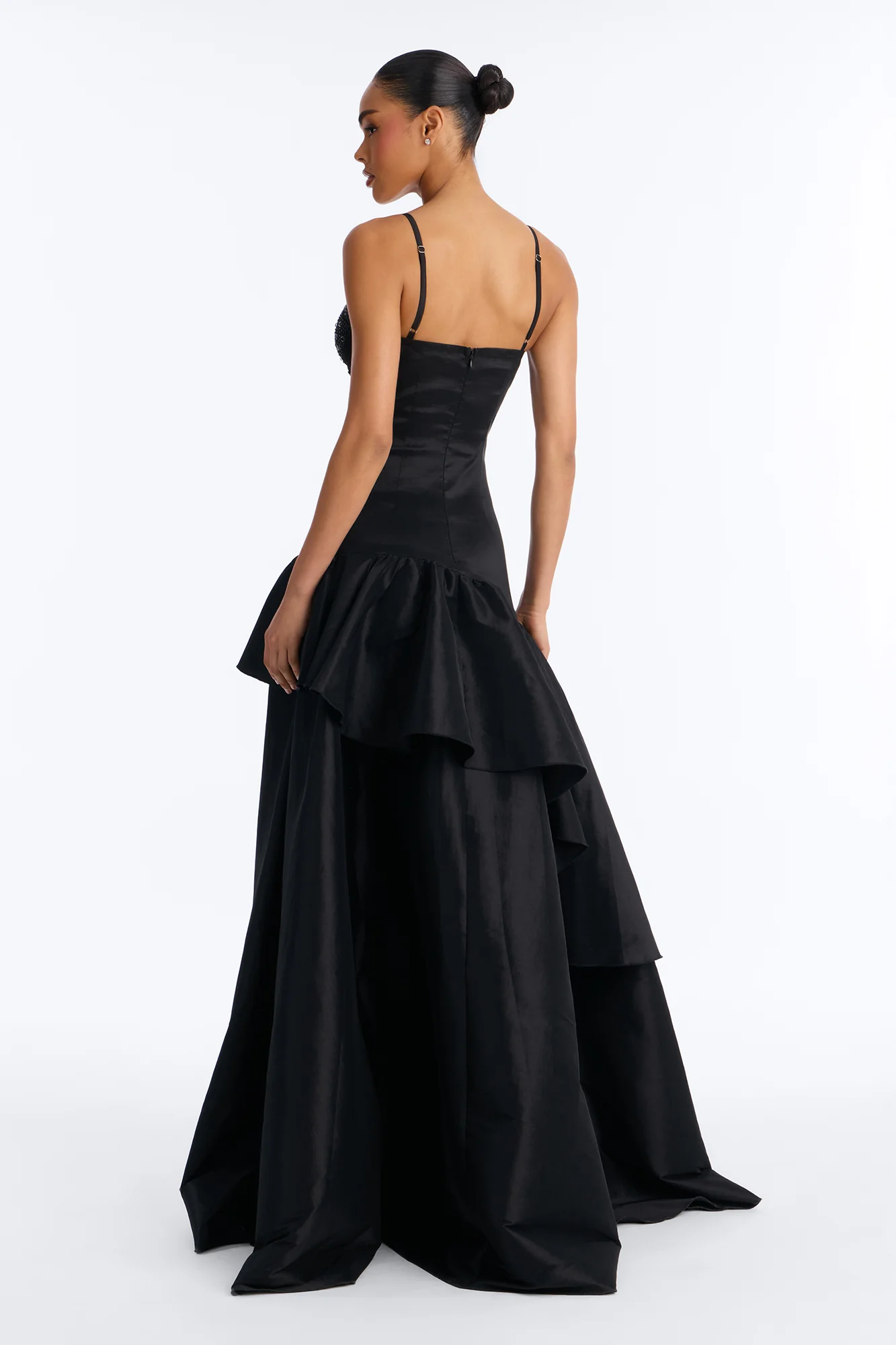 Blurred Memories Embellished Maxi Gown - Black - Image 4