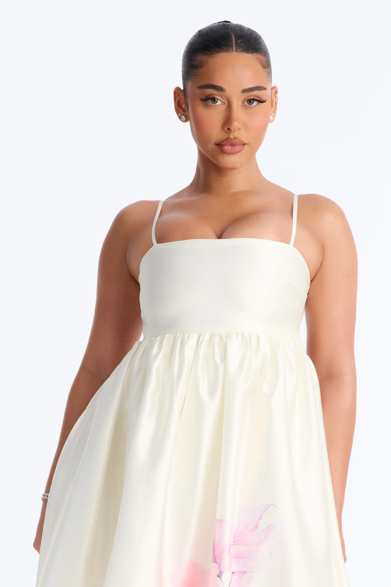 Blushing Petals Maxi Dress - Ivory/combo - Image 2