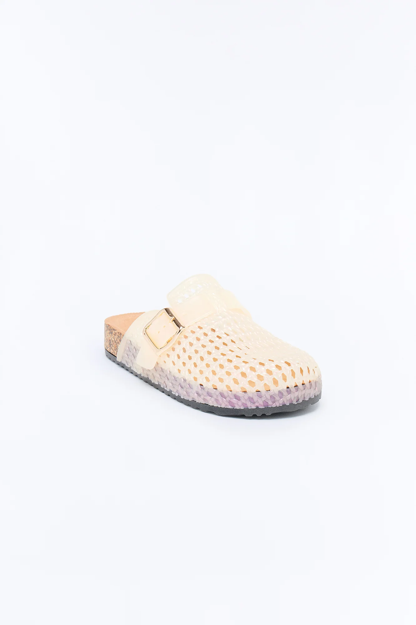 Boba Buckle Jelly Slides - Natural - Image 3