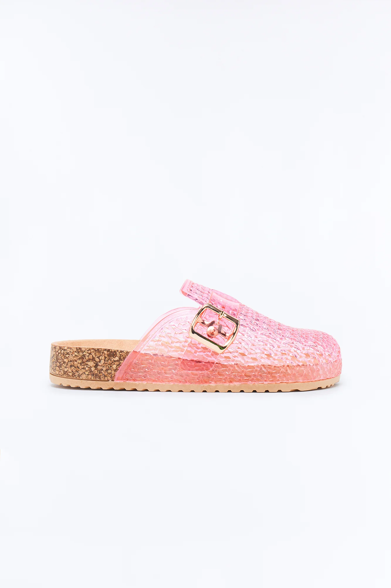 Boba Buckle Jelly Slides - Pink