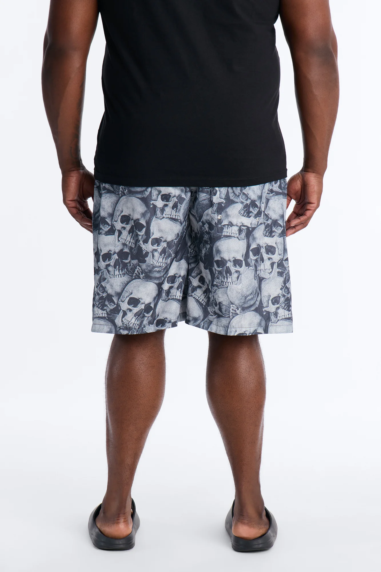 Bone Thugs And Harmony Printed Swim Trunk 7″ - Grey - Image 9