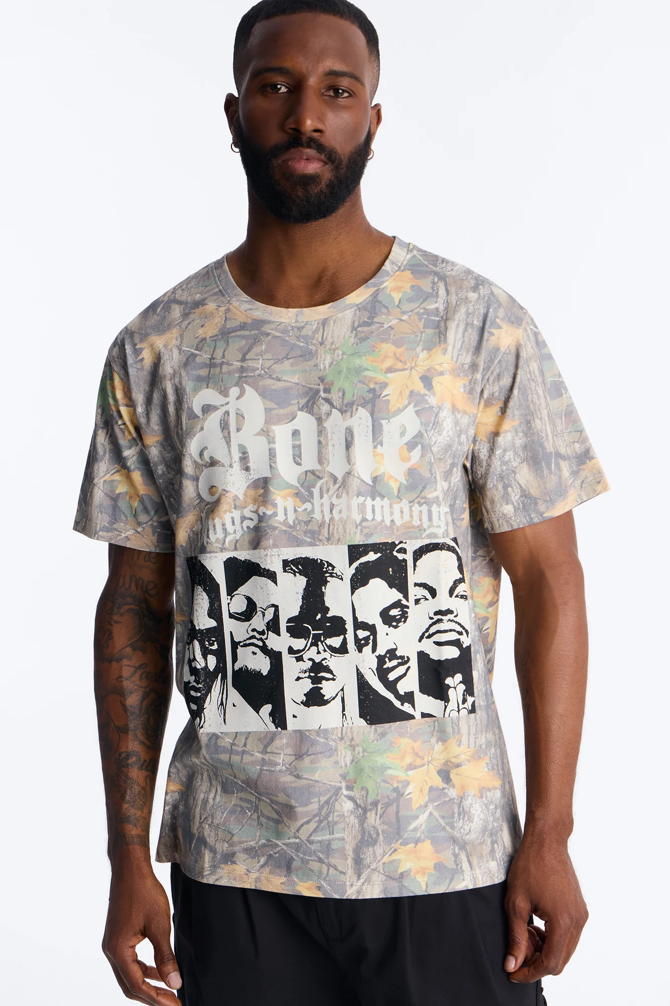 Bone Thugs N Harmony Camo Short Sleeve Shirt - Camouflage